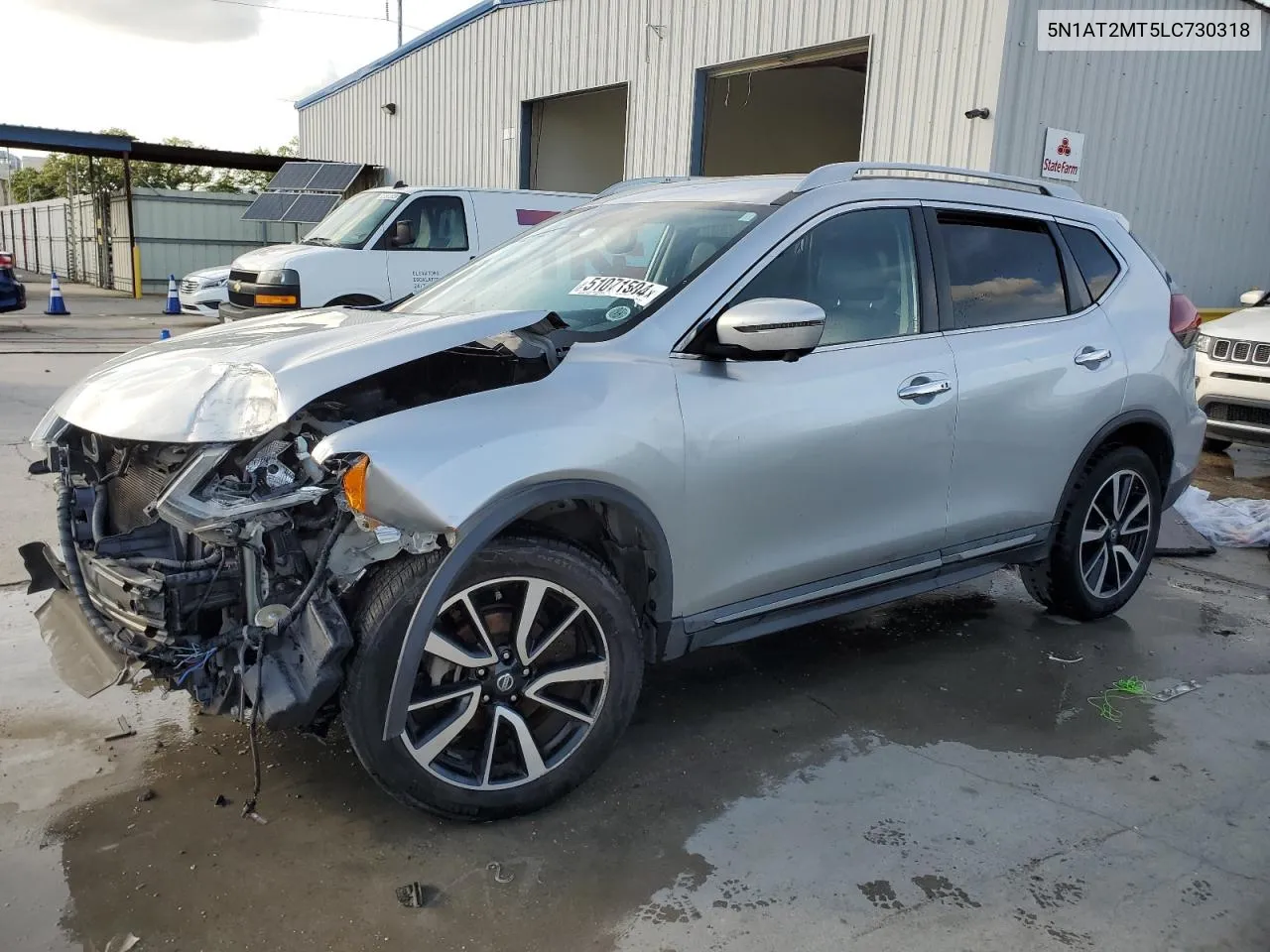 2020 Nissan Rogue S VIN: 5N1AT2MT5LC730318 Lot: 51071504