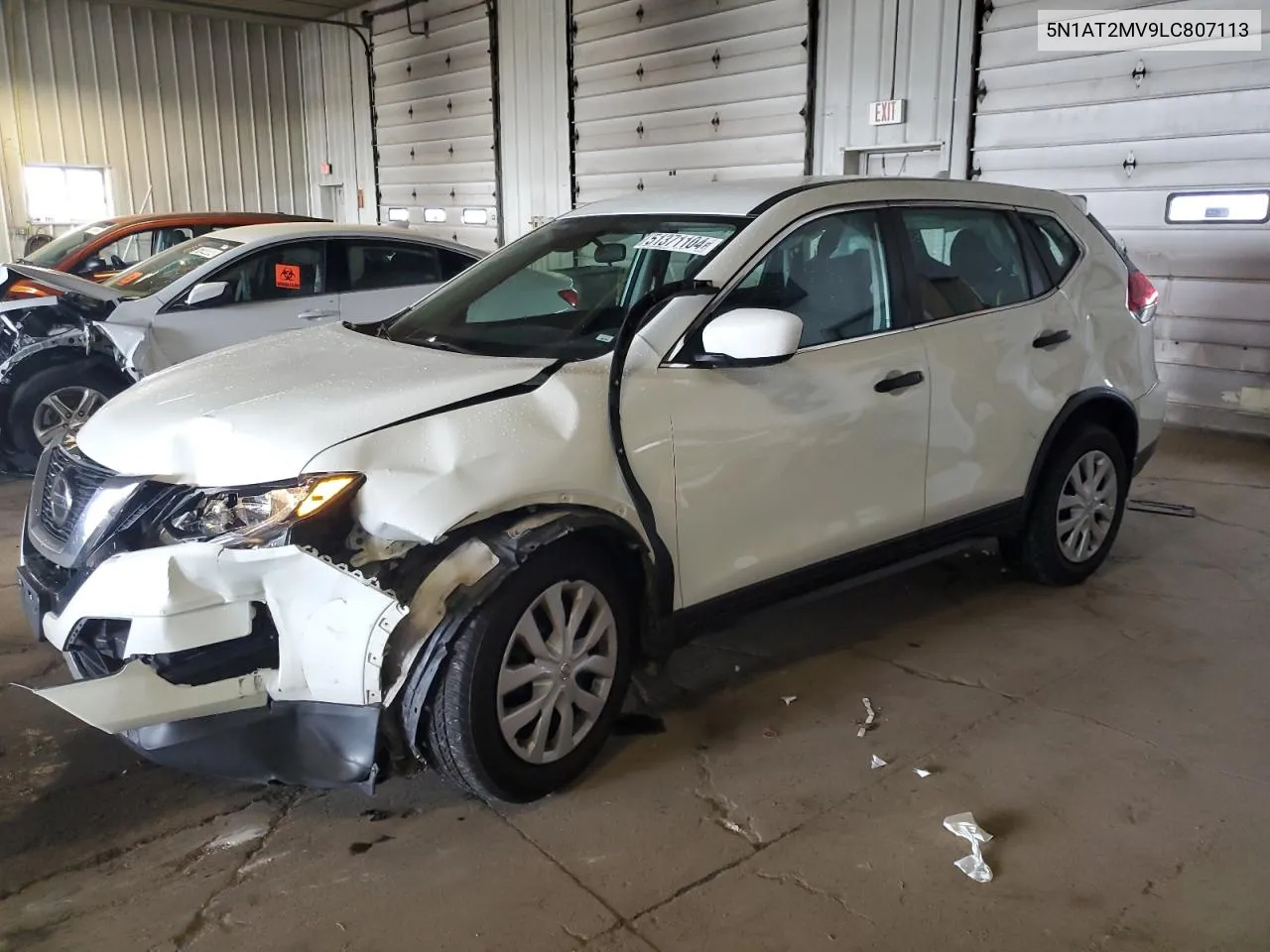 2020 Nissan Rogue S VIN: 5N1AT2MV9LC807113 Lot: 51371104