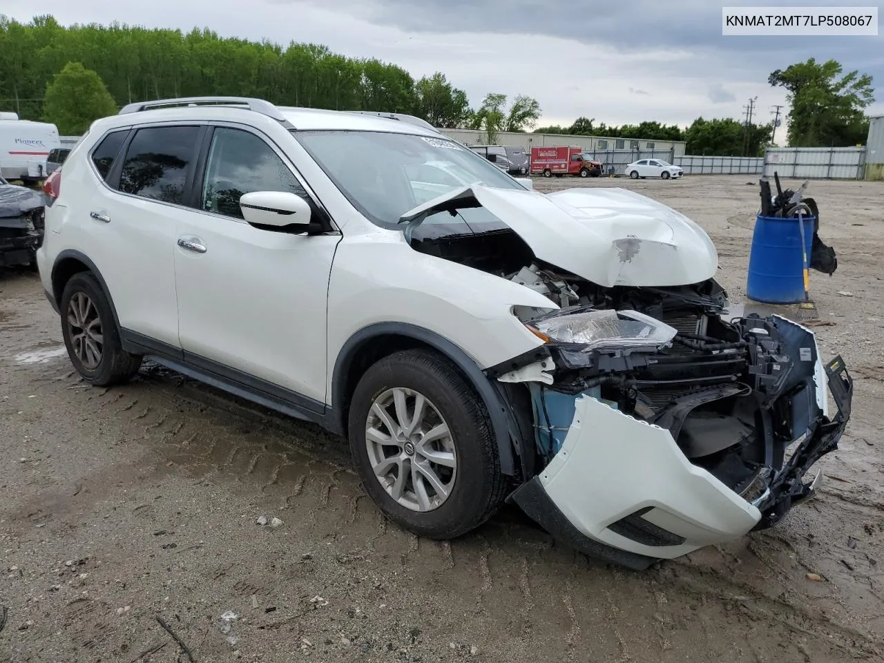 2020 Nissan Rogue S VIN: KNMAT2MT7LP508067 Lot: 51848254