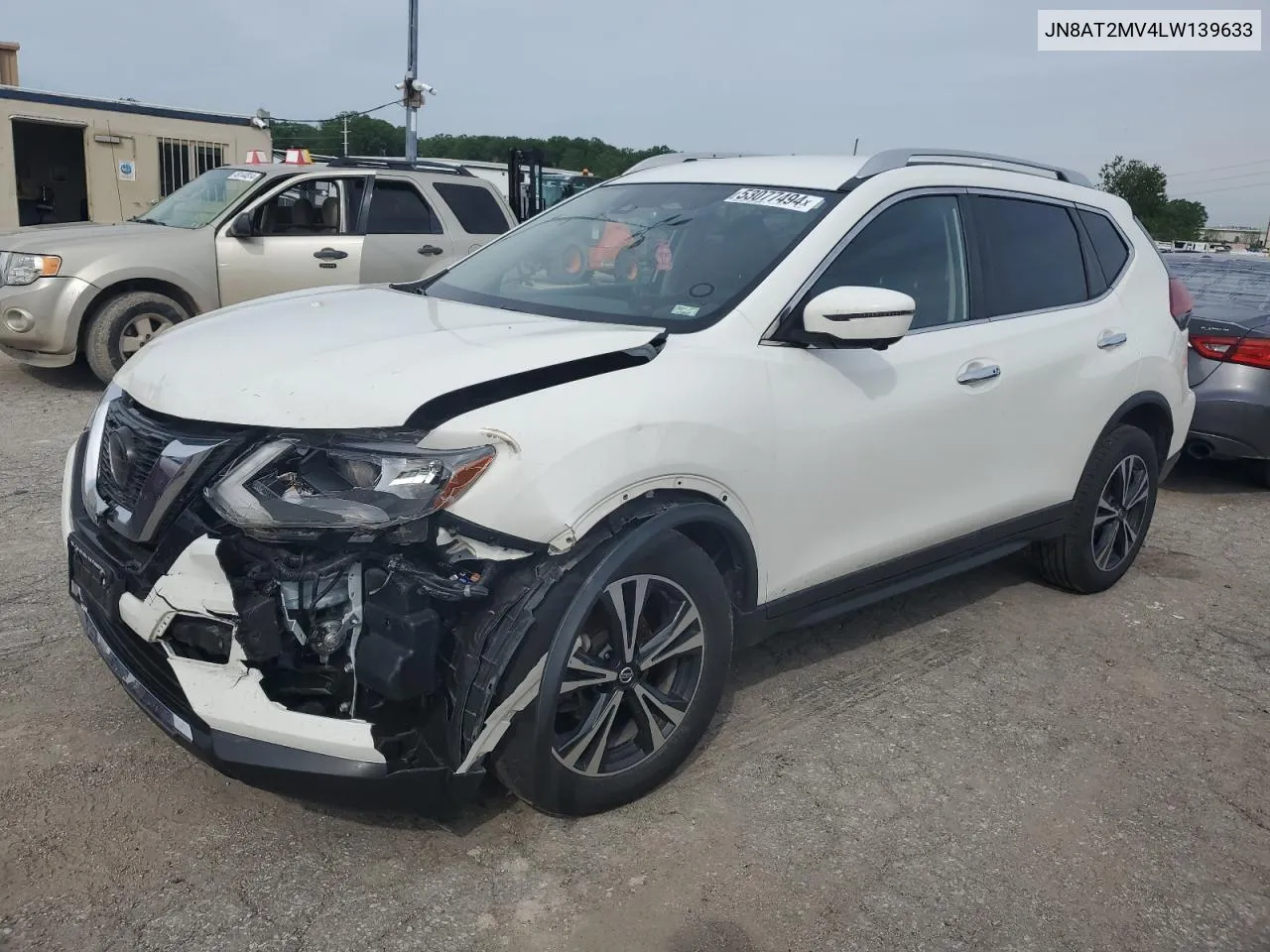 2020 Nissan Rogue S VIN: JN8AT2MV4LW139633 Lot: 53077494