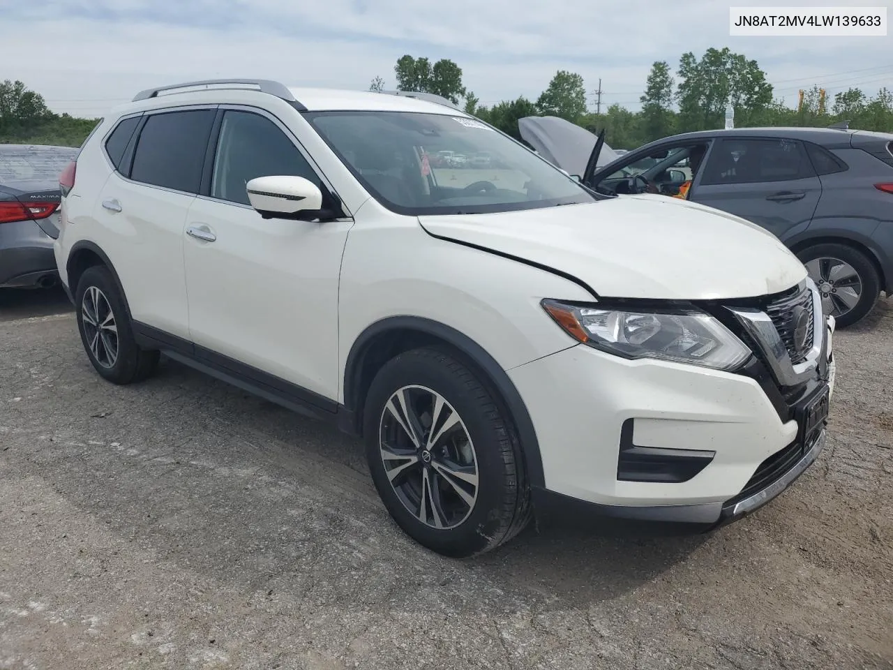 2020 Nissan Rogue S VIN: JN8AT2MV4LW139633 Lot: 53077494