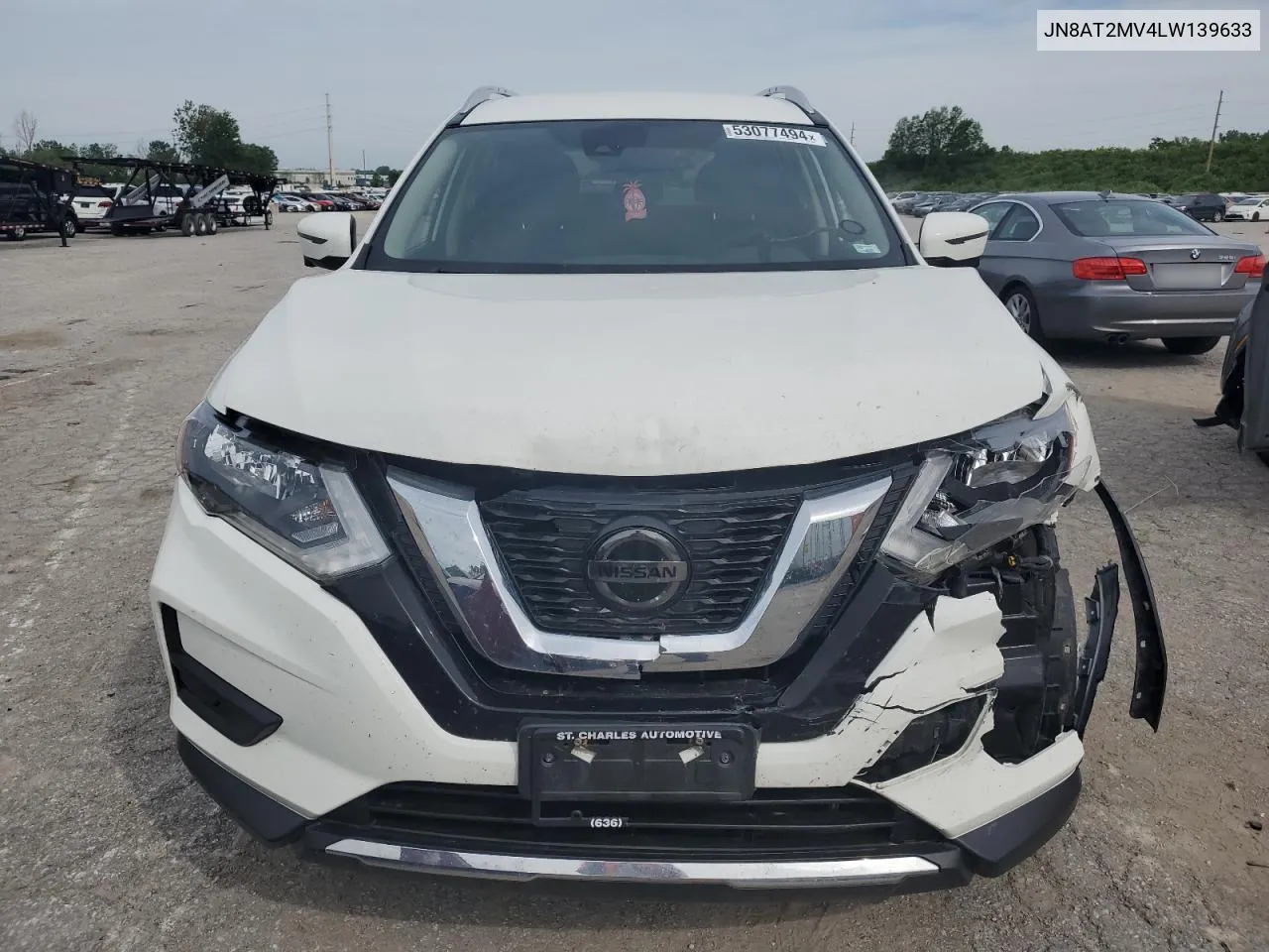 2020 Nissan Rogue S VIN: JN8AT2MV4LW139633 Lot: 53077494