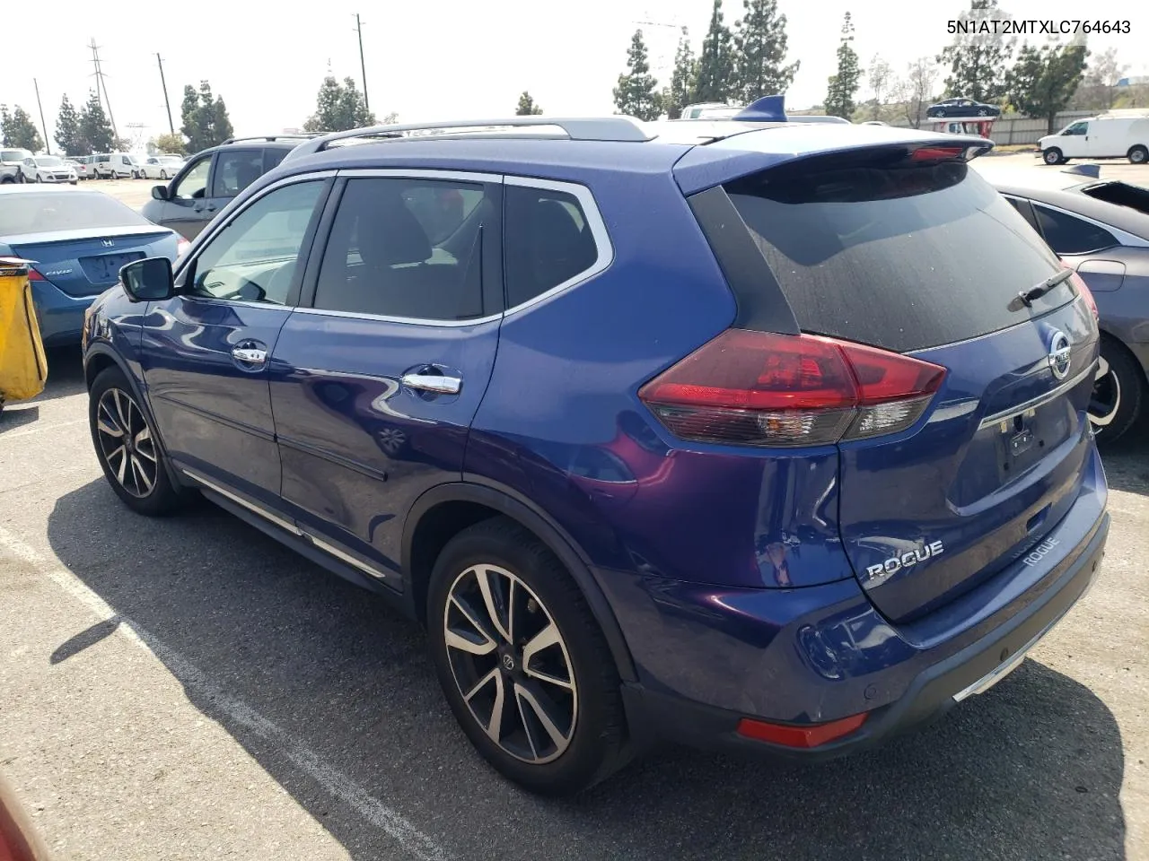 2020 Nissan Rogue S VIN: 5N1AT2MTXLC764643 Lot: 53705304