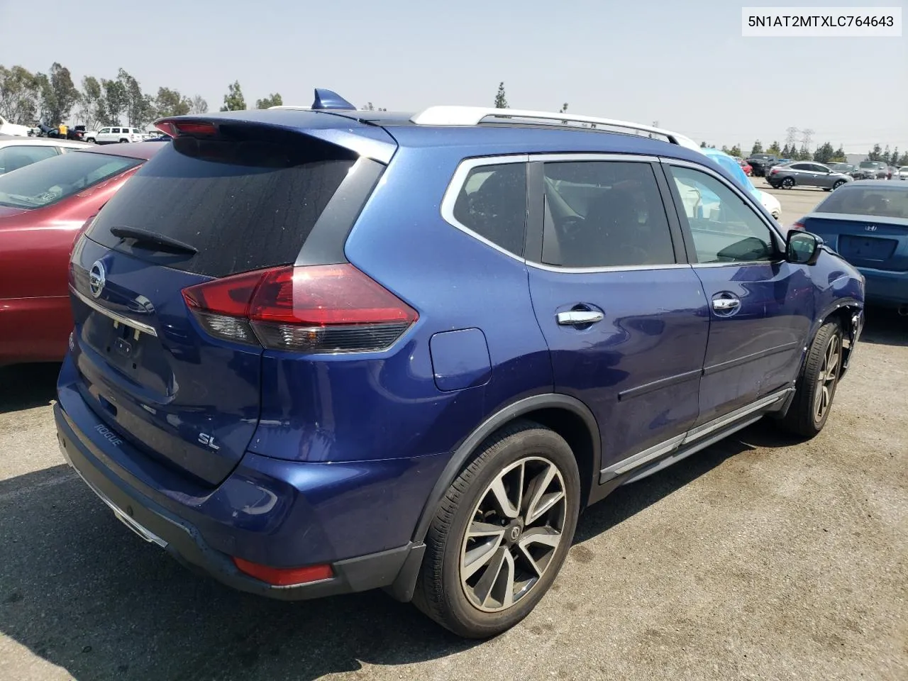 2020 Nissan Rogue S VIN: 5N1AT2MTXLC764643 Lot: 53705304