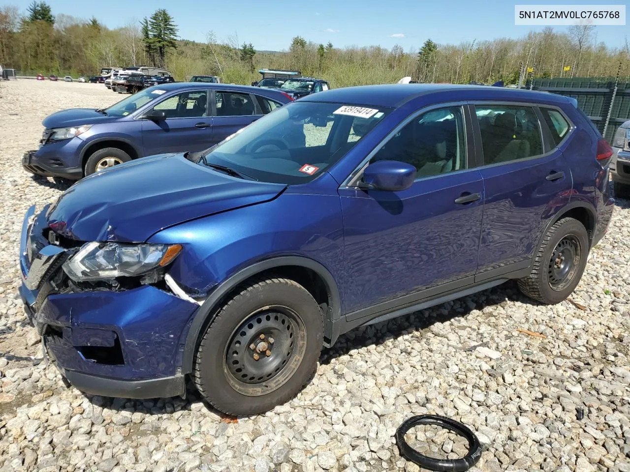 2020 Nissan Rogue S VIN: 5N1AT2MV0LC765768 Lot: 53919414