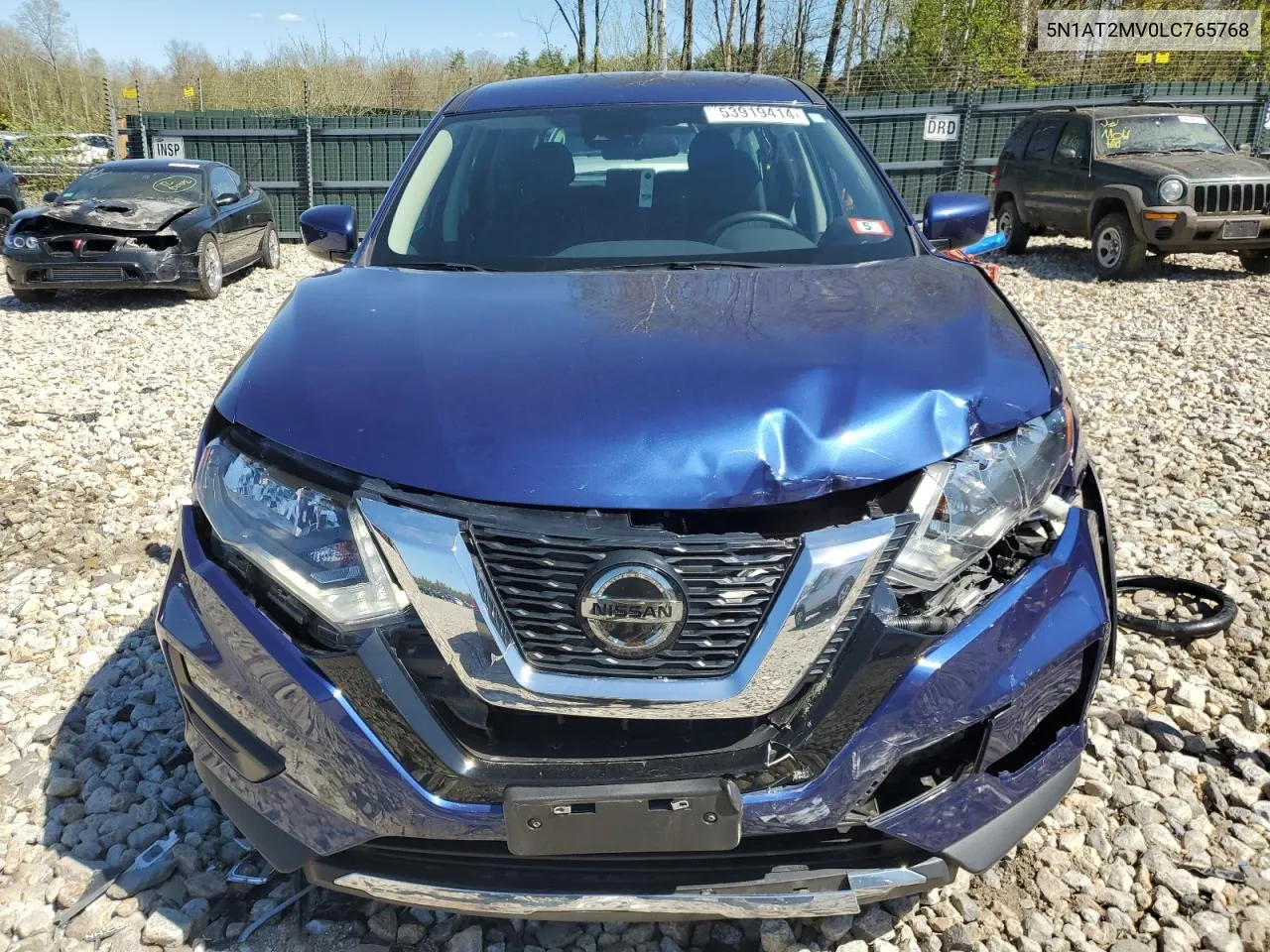 2020 Nissan Rogue S VIN: 5N1AT2MV0LC765768 Lot: 53919414