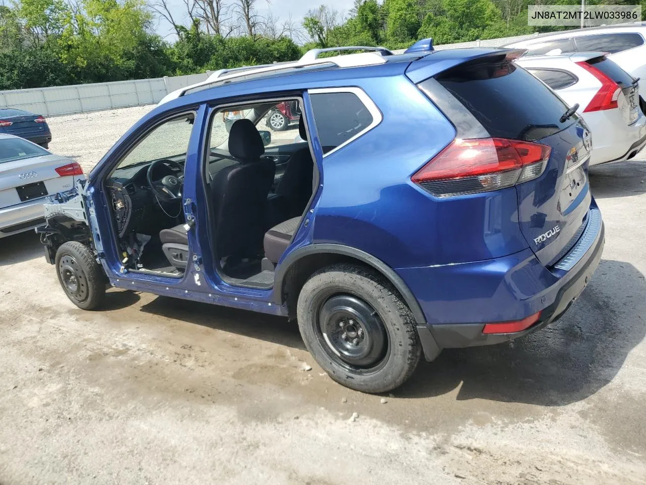 2020 Nissan Rogue S VIN: JN8AT2MT2LW033986 Lot: 54737424