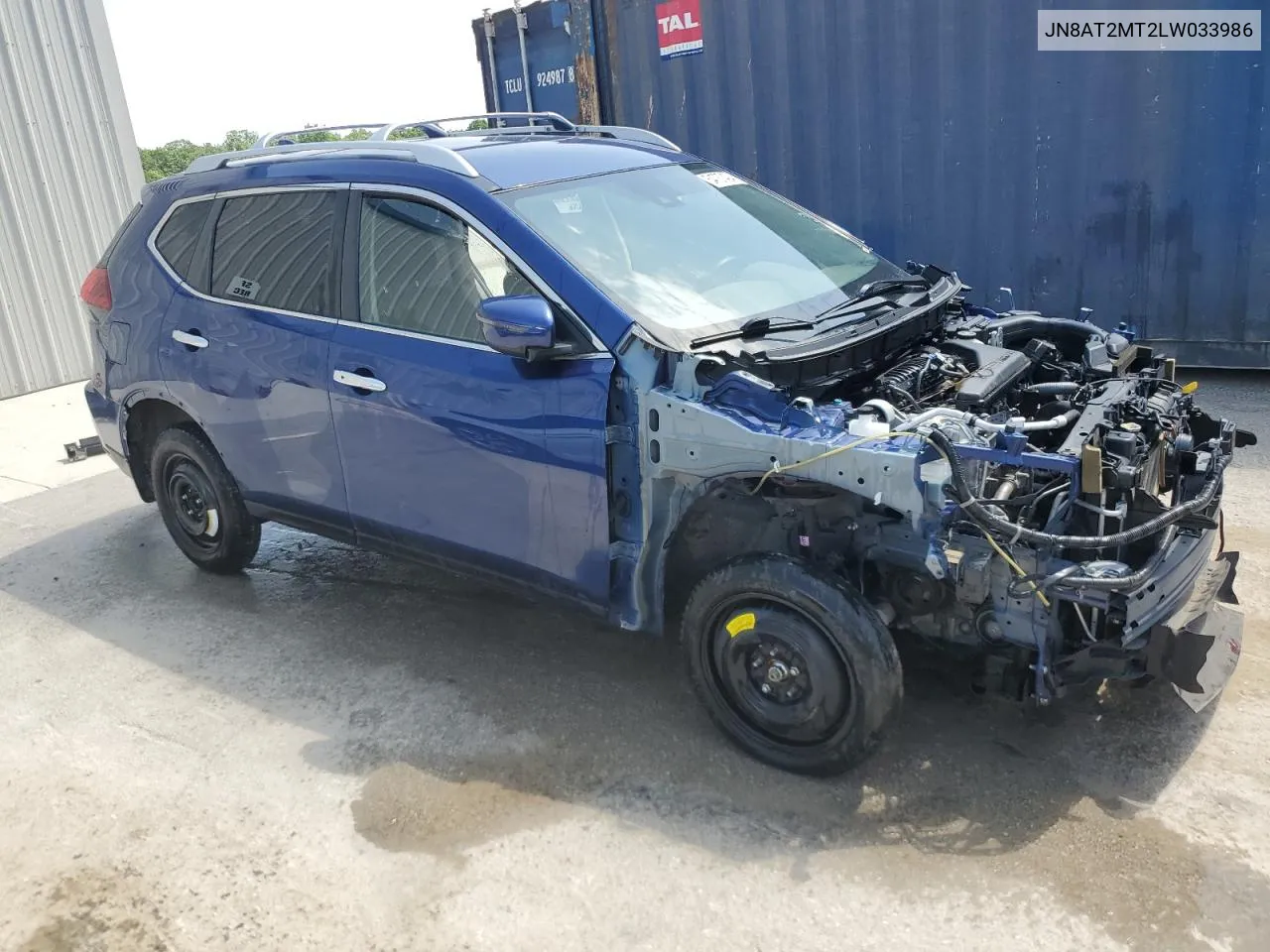 2020 Nissan Rogue S VIN: JN8AT2MT2LW033986 Lot: 54737424