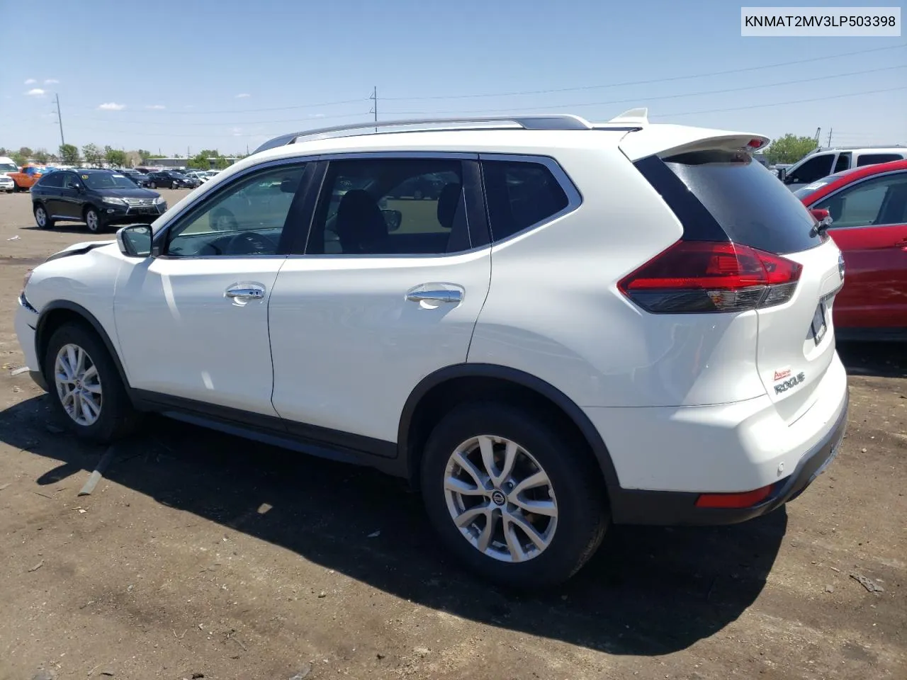 2020 Nissan Rogue S VIN: KNMAT2MV3LP503398 Lot: 56145544