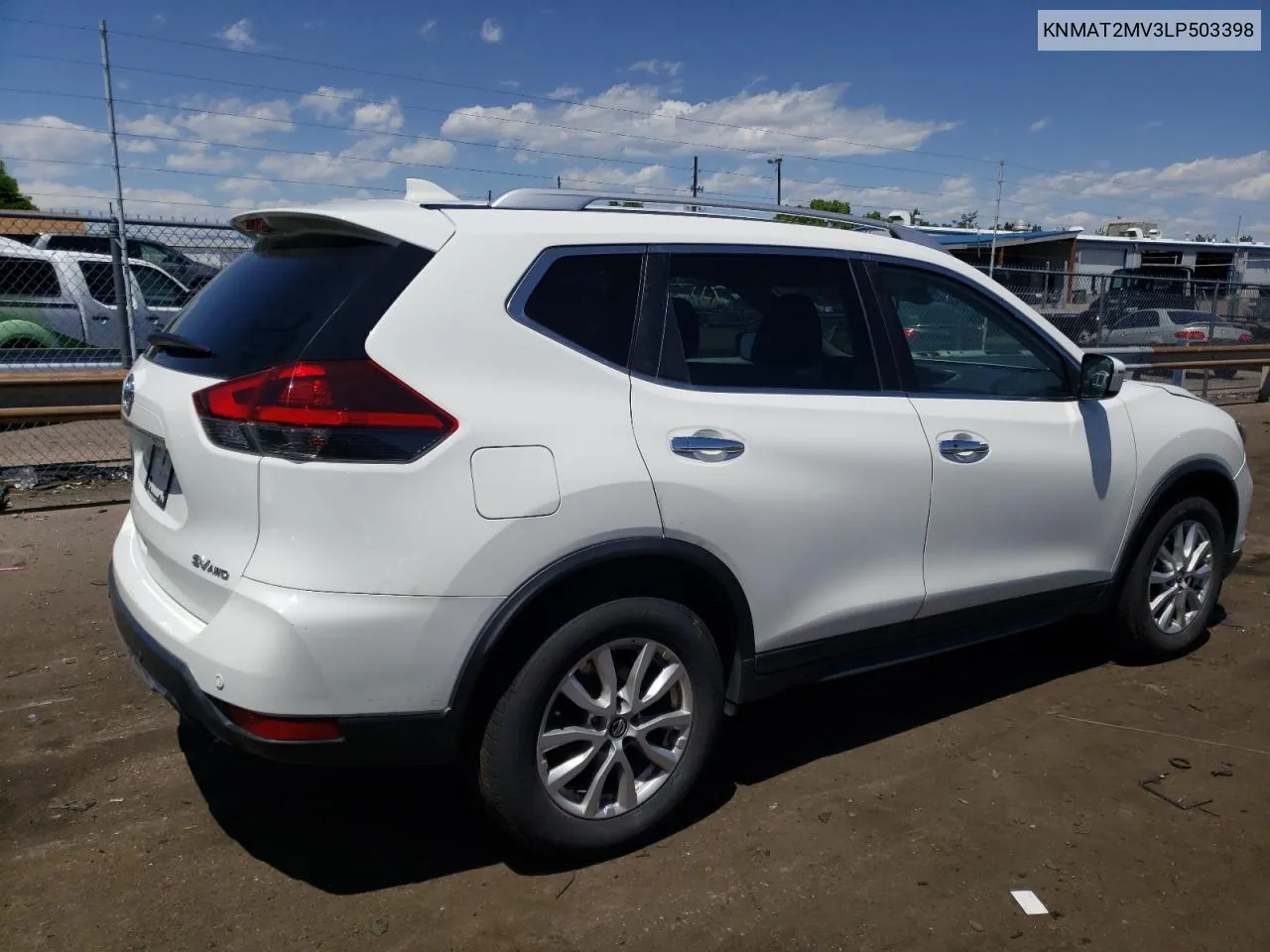 2020 Nissan Rogue S VIN: KNMAT2MV3LP503398 Lot: 56145544