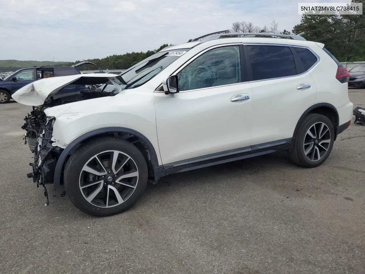 2020 Nissan Rogue S VIN: 5N1AT2MV8LC738415 Lot: 58575454