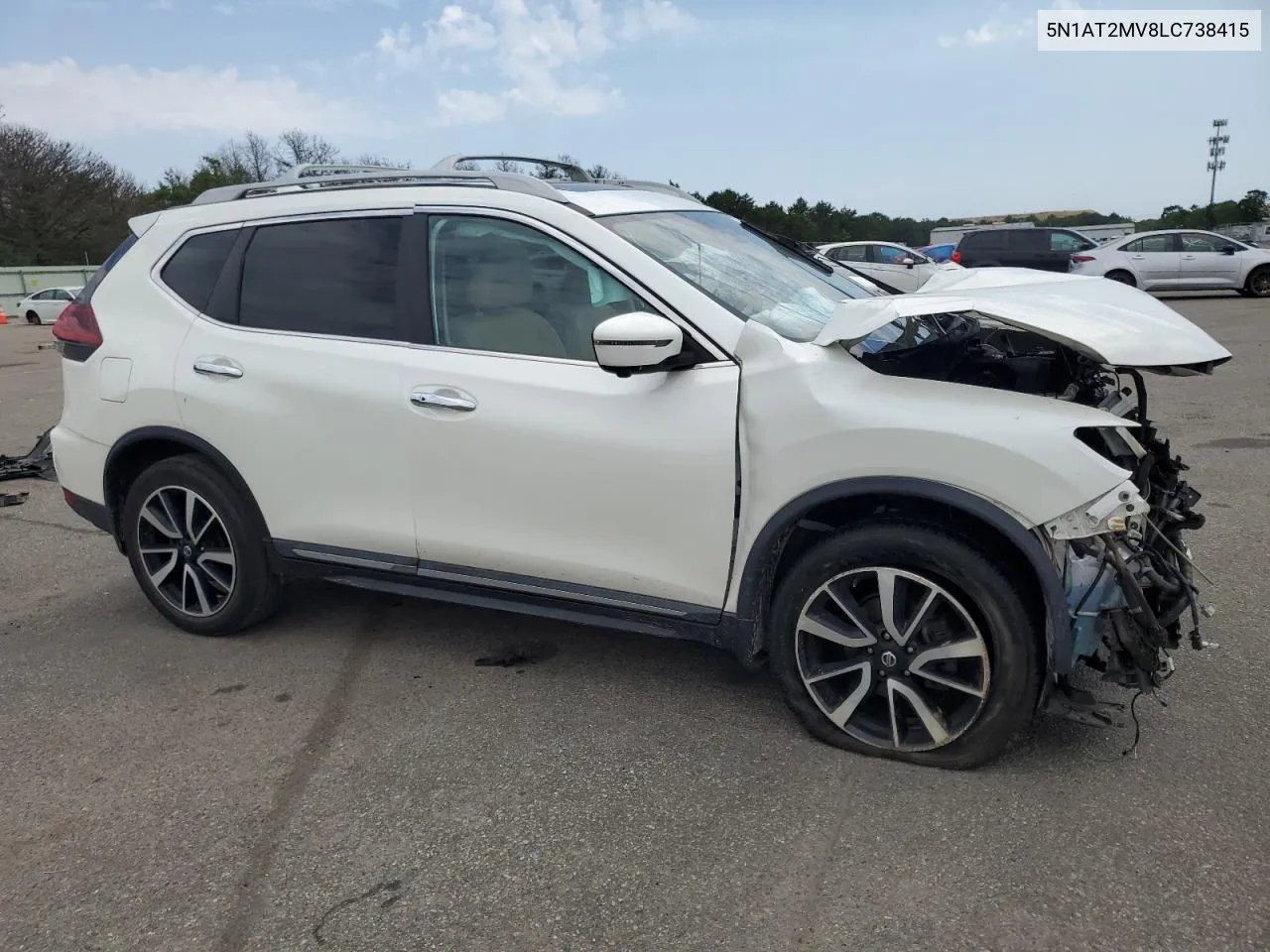 2020 Nissan Rogue S VIN: 5N1AT2MV8LC738415 Lot: 58575454