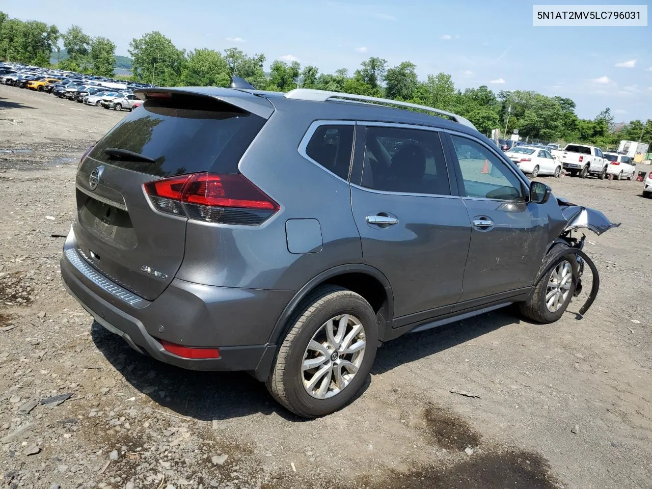 2020 Nissan Rogue S VIN: 5N1AT2MV5LC796031 Lot: 58793144