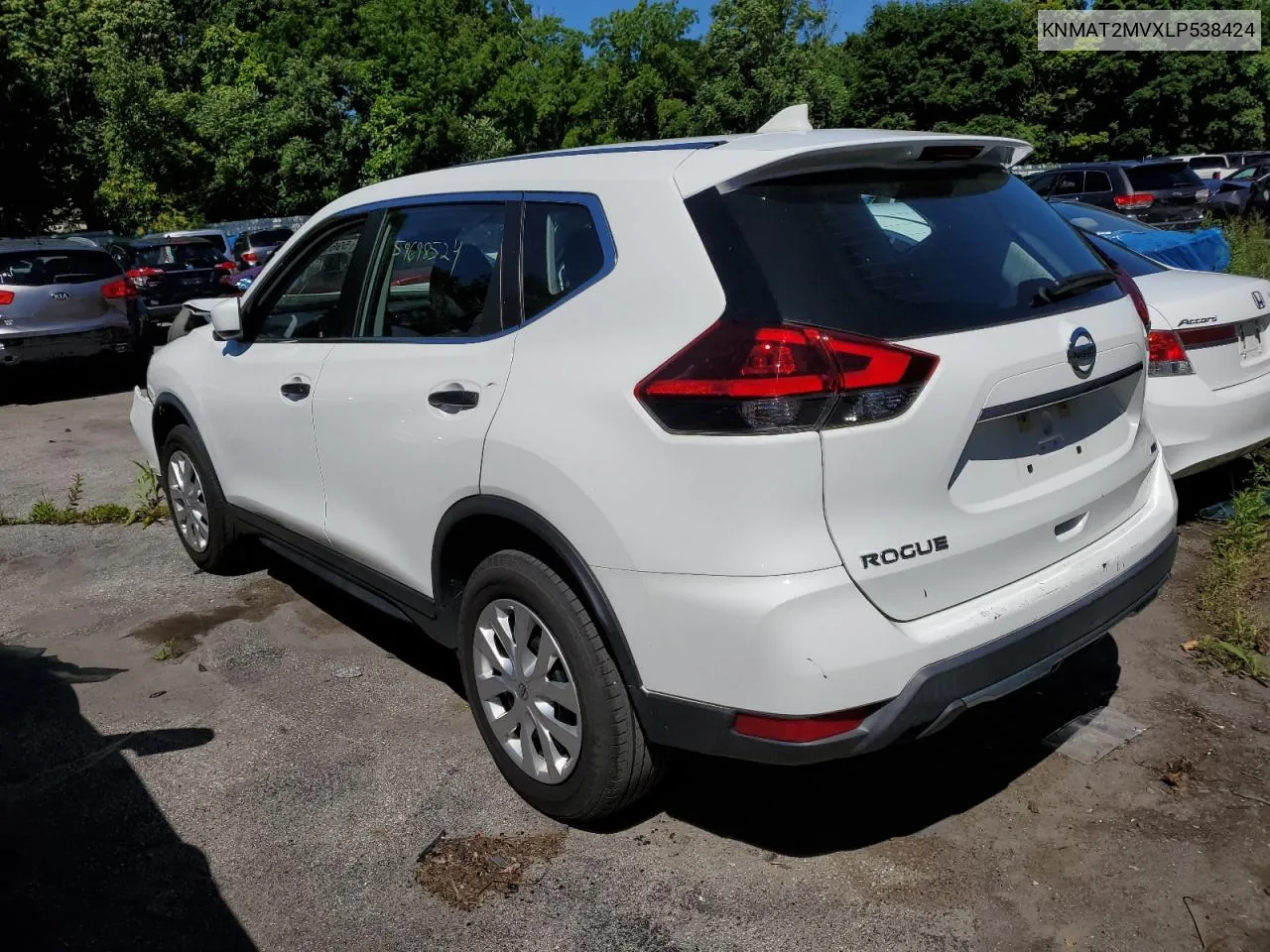 2020 Nissan Rogue S VIN: KNMAT2MVXLP538424 Lot: 59698524