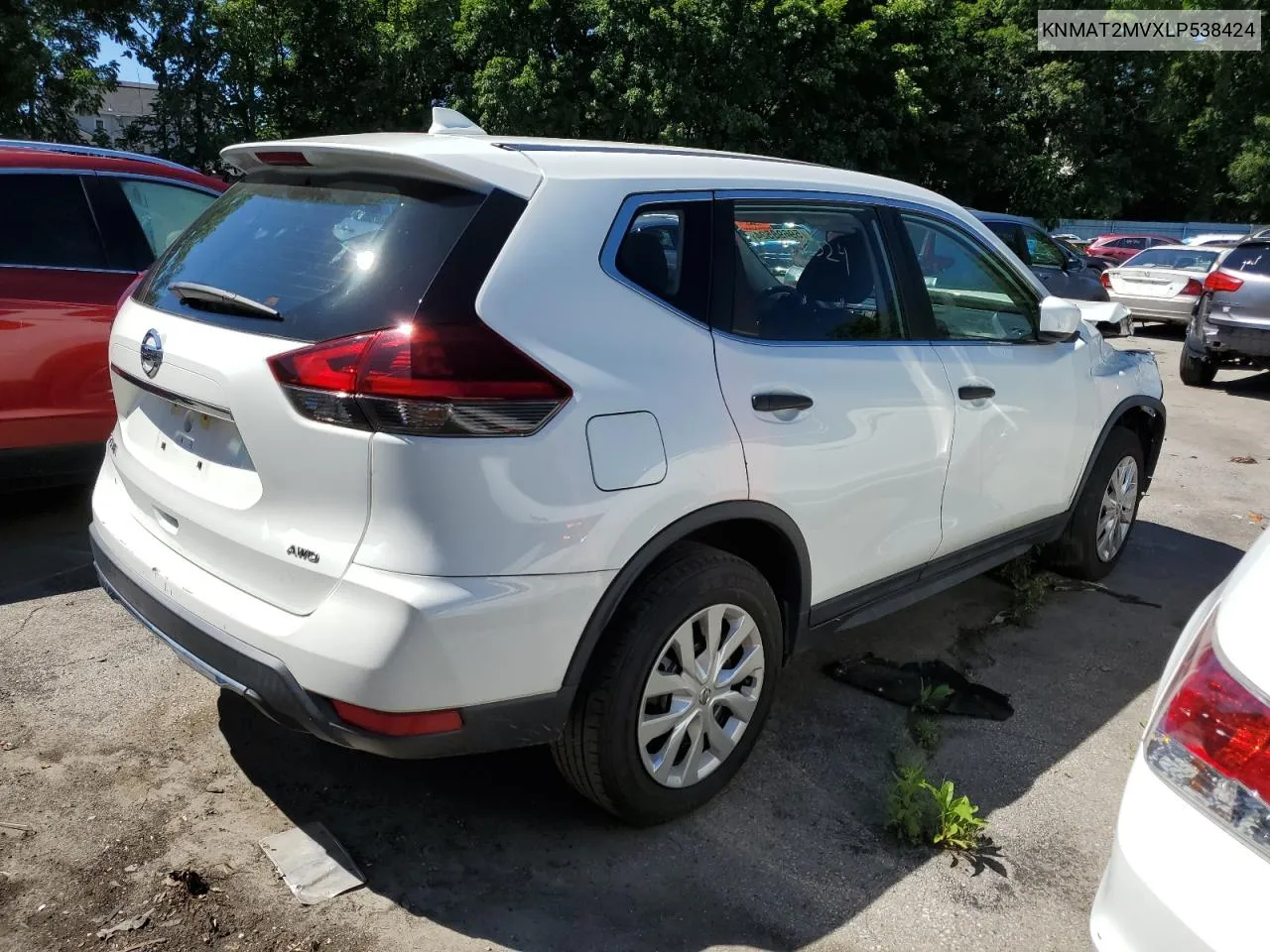 2020 Nissan Rogue S VIN: KNMAT2MVXLP538424 Lot: 59698524