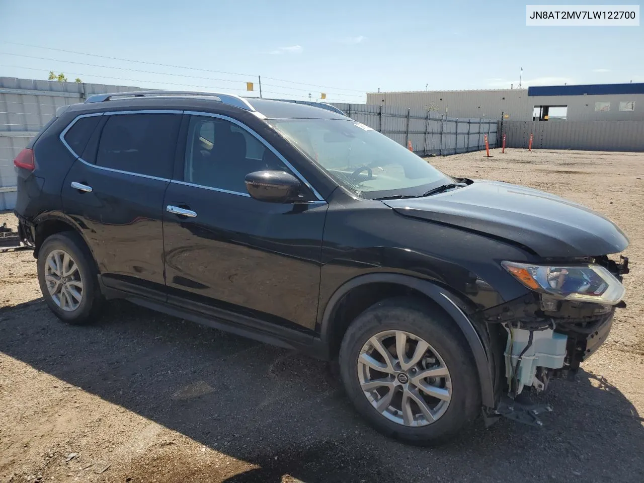 2020 Nissan Rogue S VIN: JN8AT2MV7LW122700 Lot: 59818214