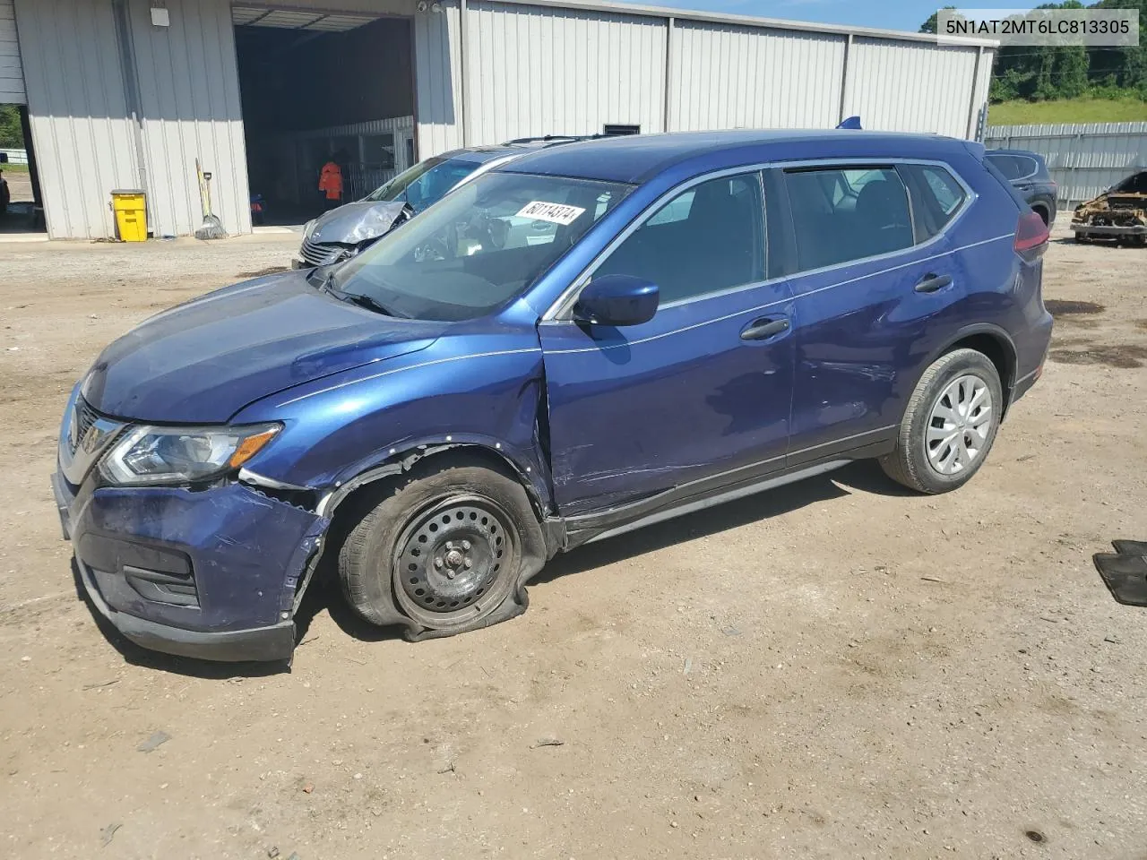 2020 Nissan Rogue S VIN: 5N1AT2MT6LC813305 Lot: 60114374