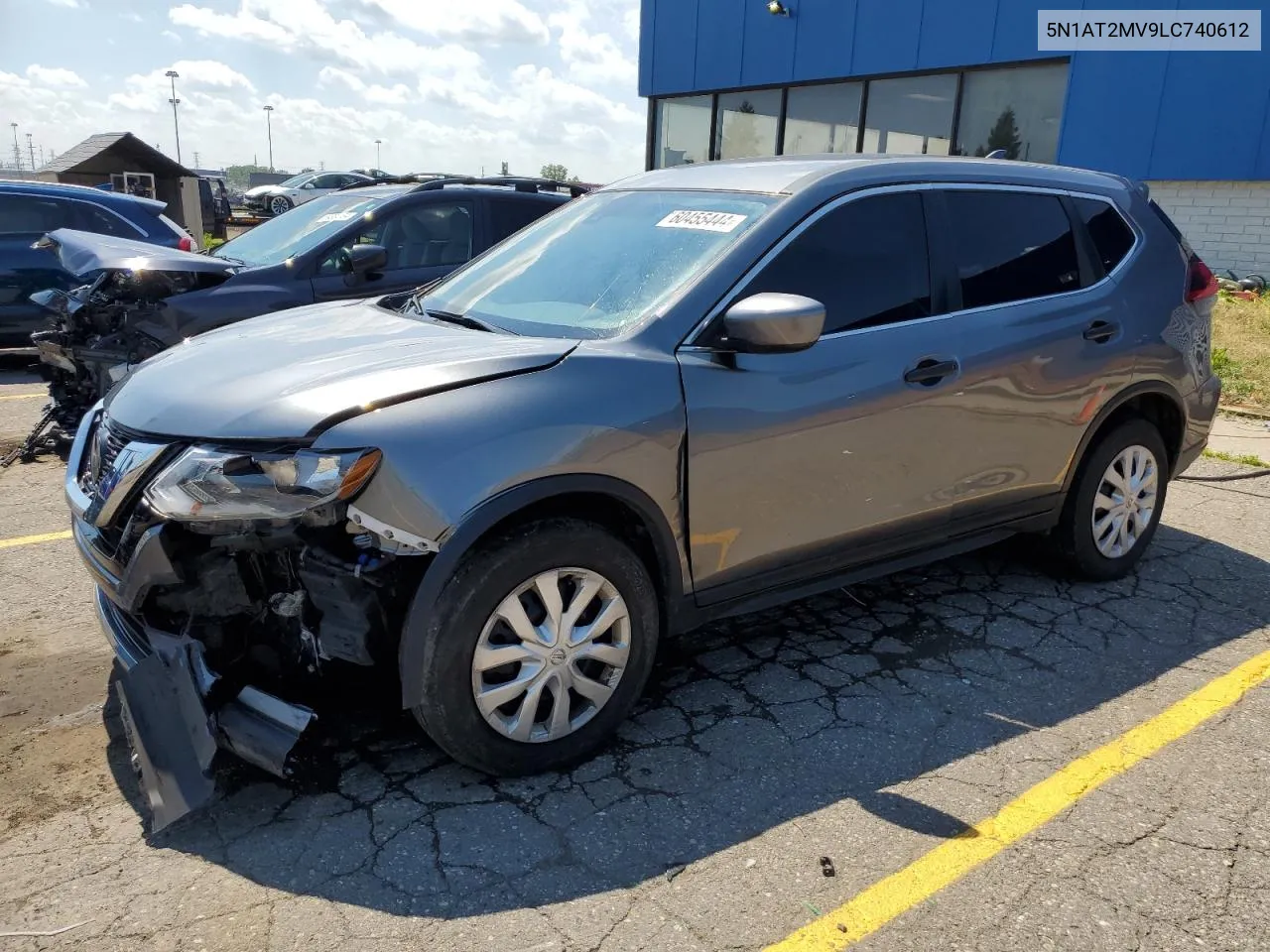 2020 Nissan Rogue S VIN: 5N1AT2MV9LC740612 Lot: 60455444