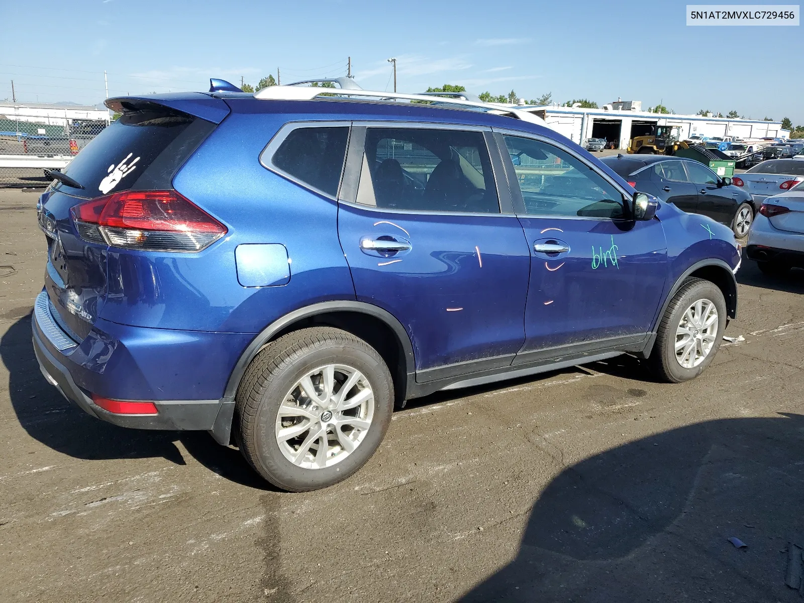 2020 Nissan Rogue S VIN: 5N1AT2MVXLC729456 Lot: 60664224