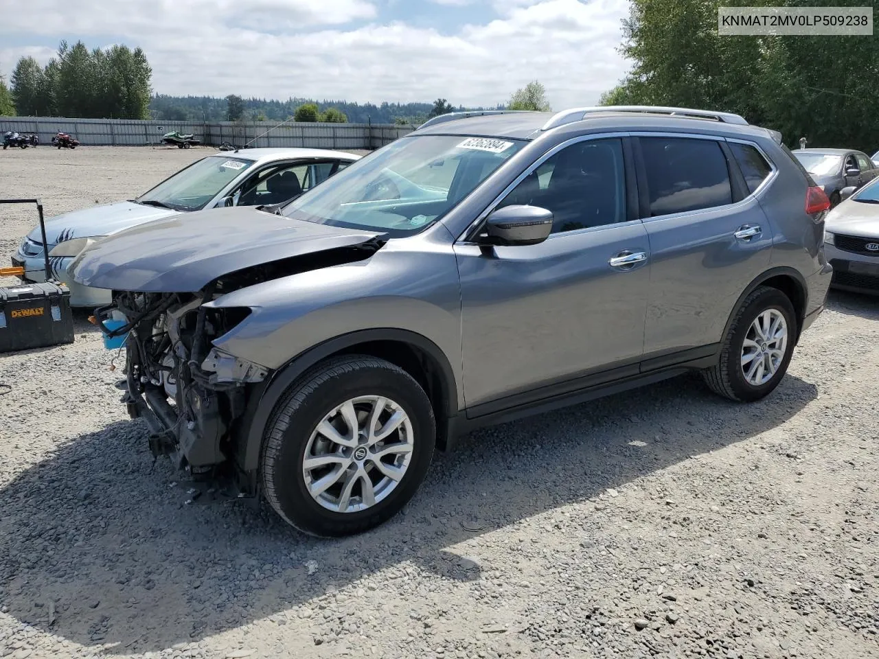 2020 Nissan Rogue S VIN: KNMAT2MV0LP509238 Lot: 62362894