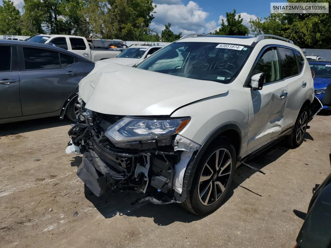 2020 Nissan Rogue S VIN: 5N1AT2MV5LC810395 Lot: 63851974