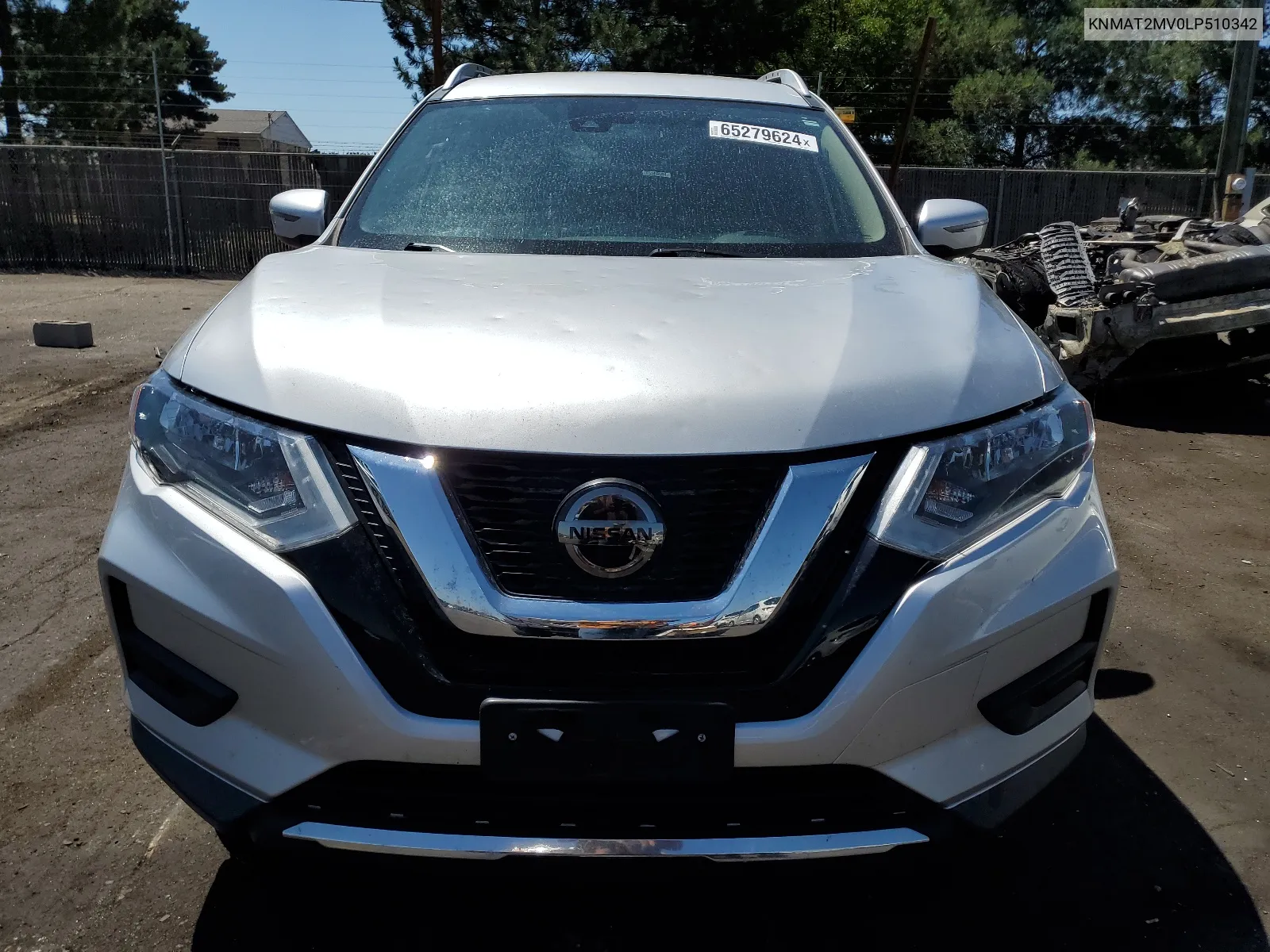 2020 Nissan Rogue S VIN: KNMAT2MV0LP510342 Lot: 65279624