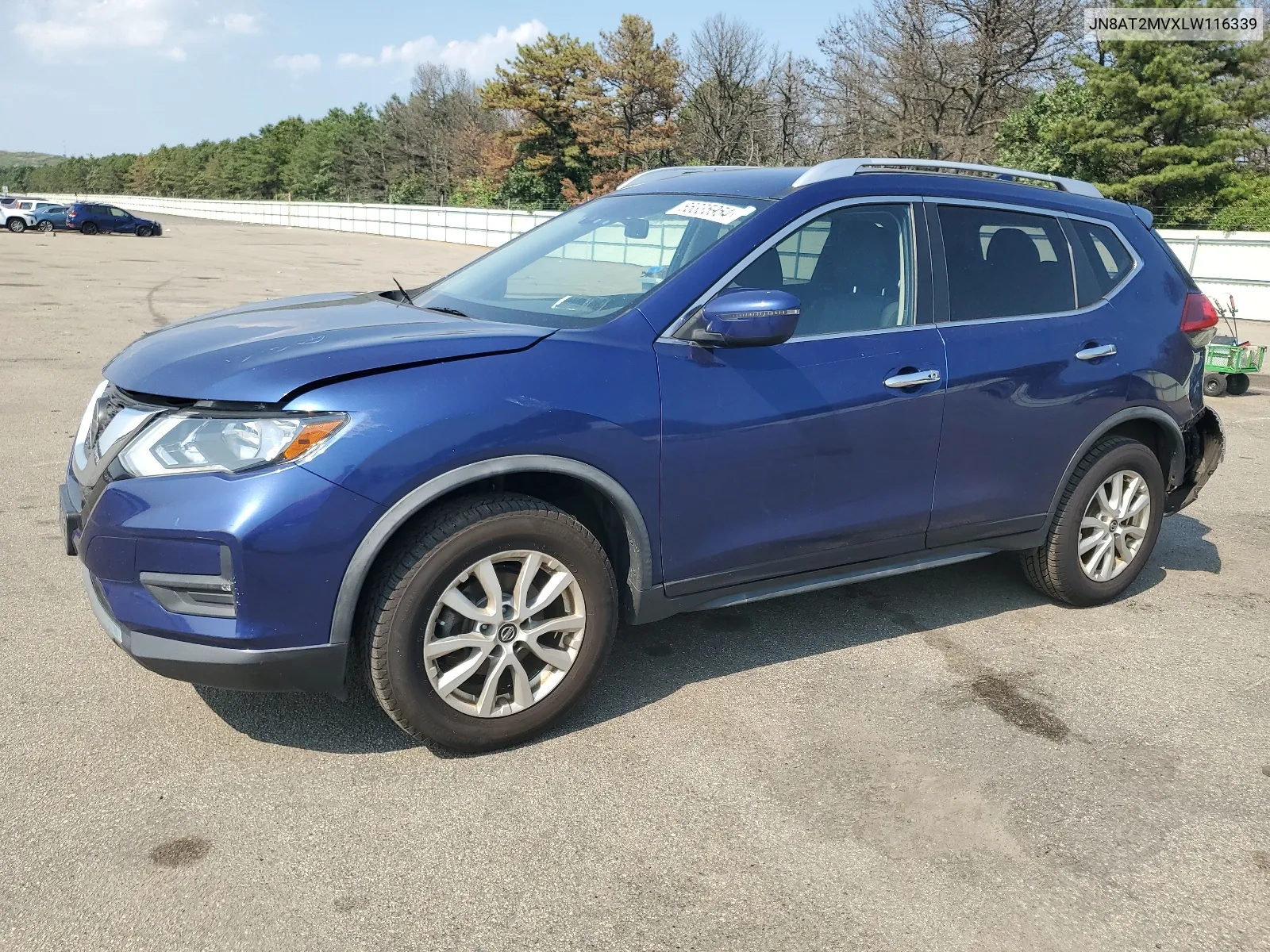 2020 Nissan Rogue S VIN: JN8AT2MVXLW116339 Lot: 65335954