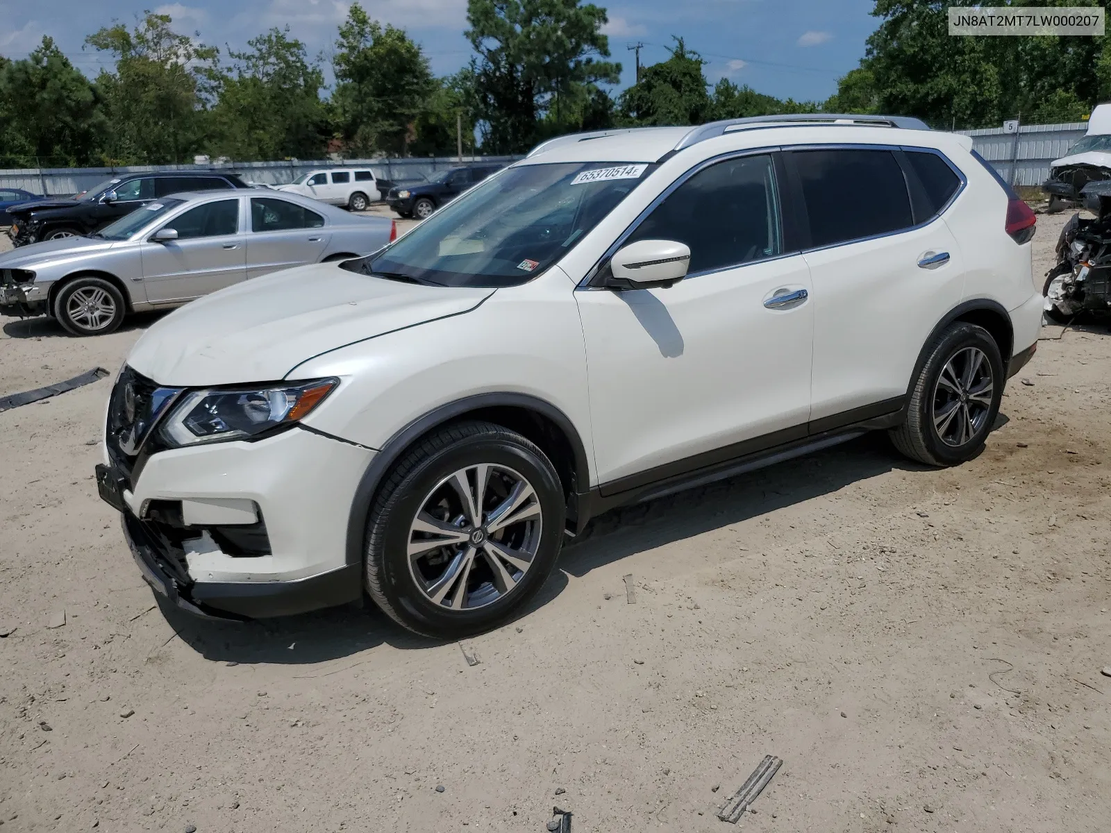 2020 Nissan Rogue S VIN: JN8AT2MT7LW000207 Lot: 65370514