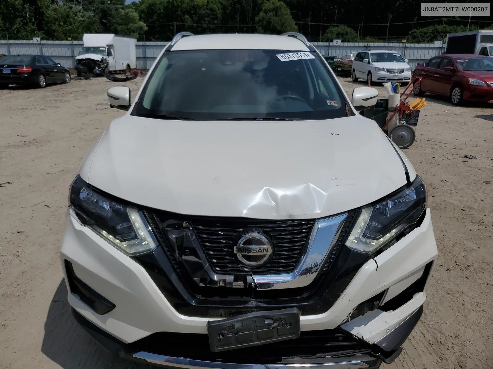 2020 Nissan Rogue S VIN: JN8AT2MT7LW000207 Lot: 65370514