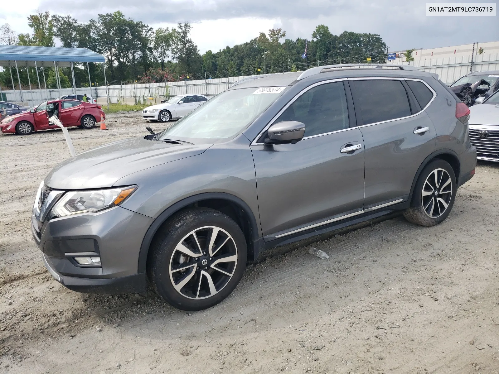 2020 Nissan Rogue S VIN: 5N1AT2MT9LC736719 Lot: 65949574