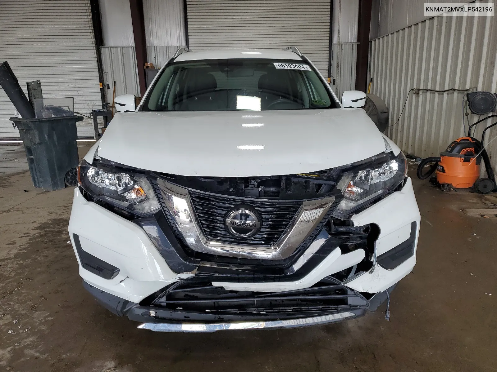 2020 Nissan Rogue S VIN: KNMAT2MVXLP542196 Lot: 66103404