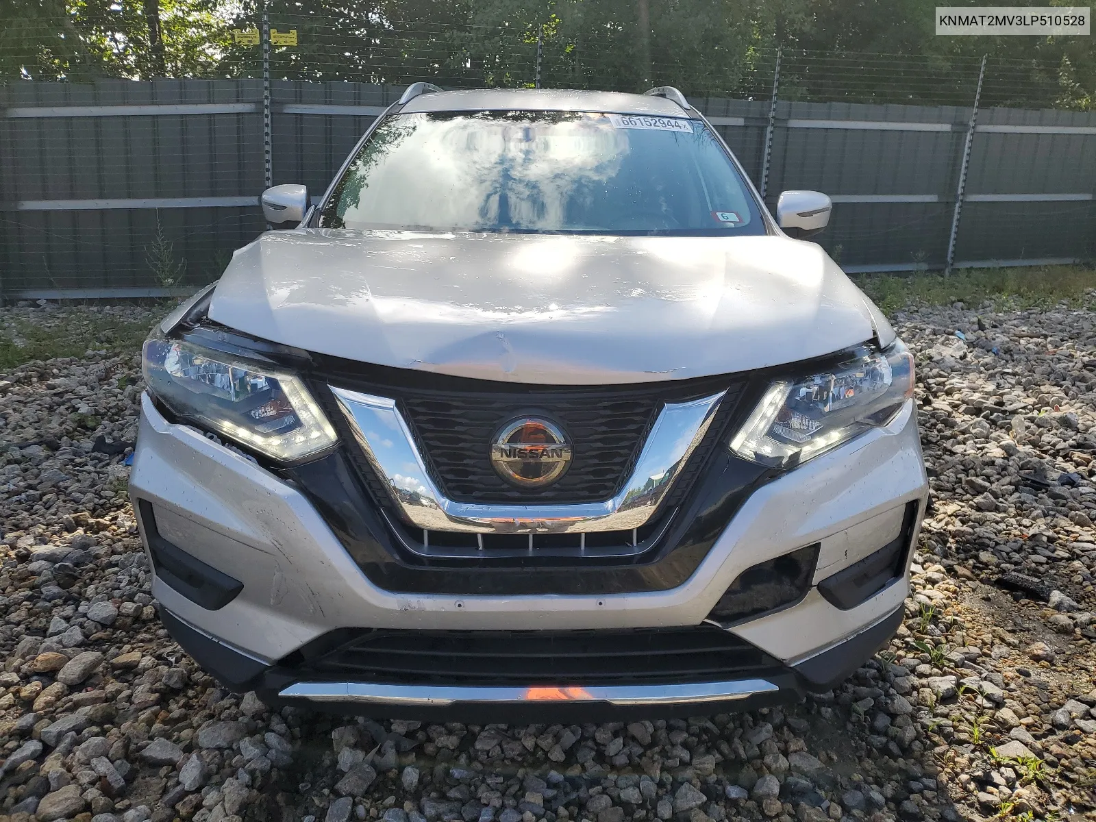 2020 Nissan Rogue S VIN: KNMAT2MV3LP510528 Lot: 66152944