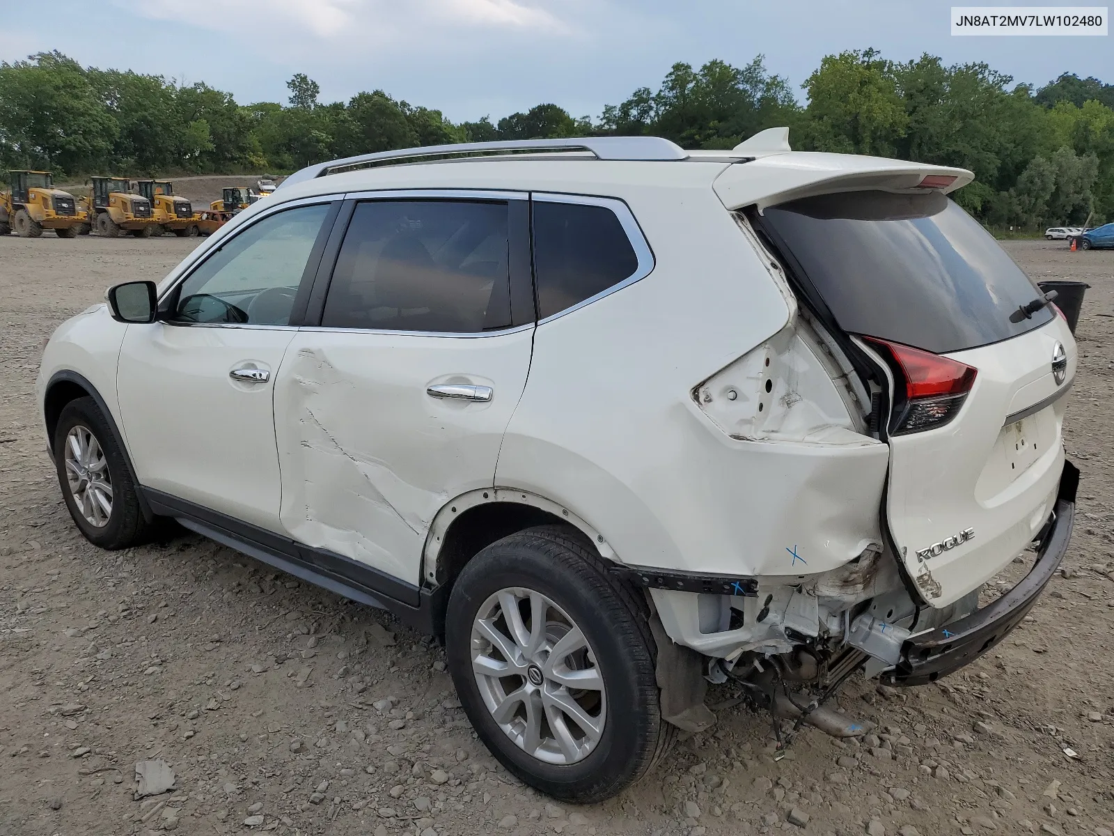 2020 Nissan Rogue S VIN: JN8AT2MV7LW102480 Lot: 66556554