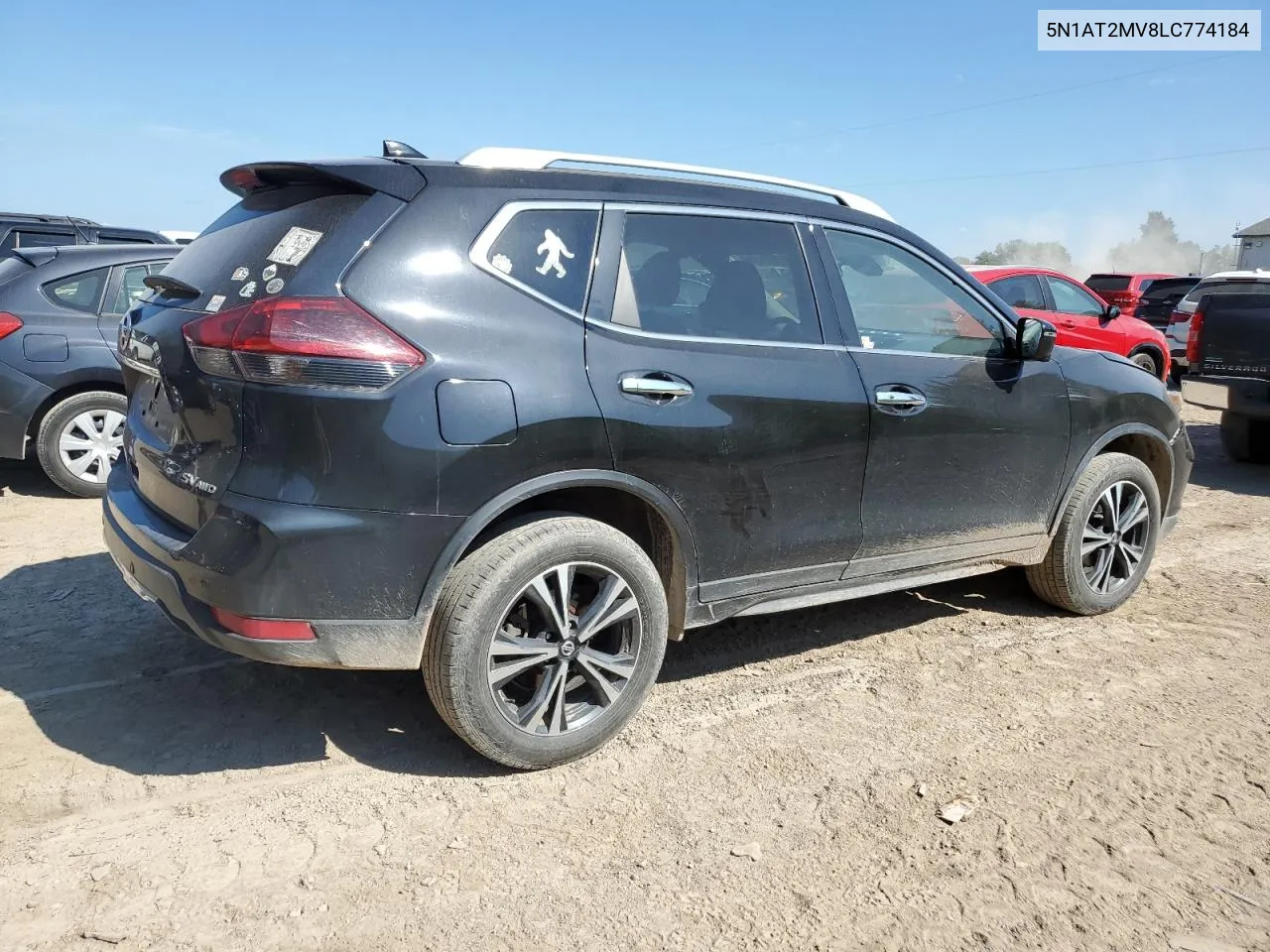 2020 Nissan Rogue S VIN: 5N1AT2MV8LC774184 Lot: 66757554