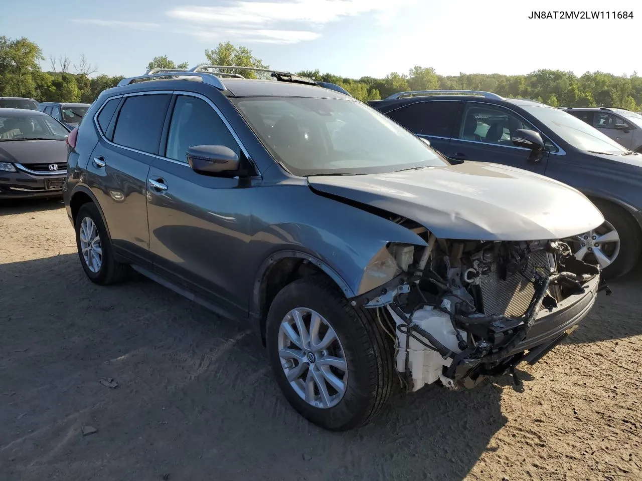 2020 Nissan Rogue S VIN: JN8AT2MV2LW111684 Lot: 66938494