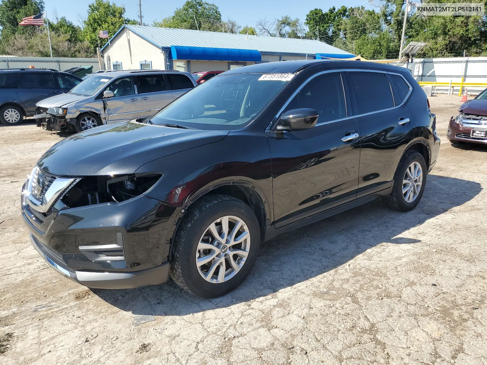 2020 Nissan Rogue S VIN: KNMAT2MT2LP512141 Lot: 67351864