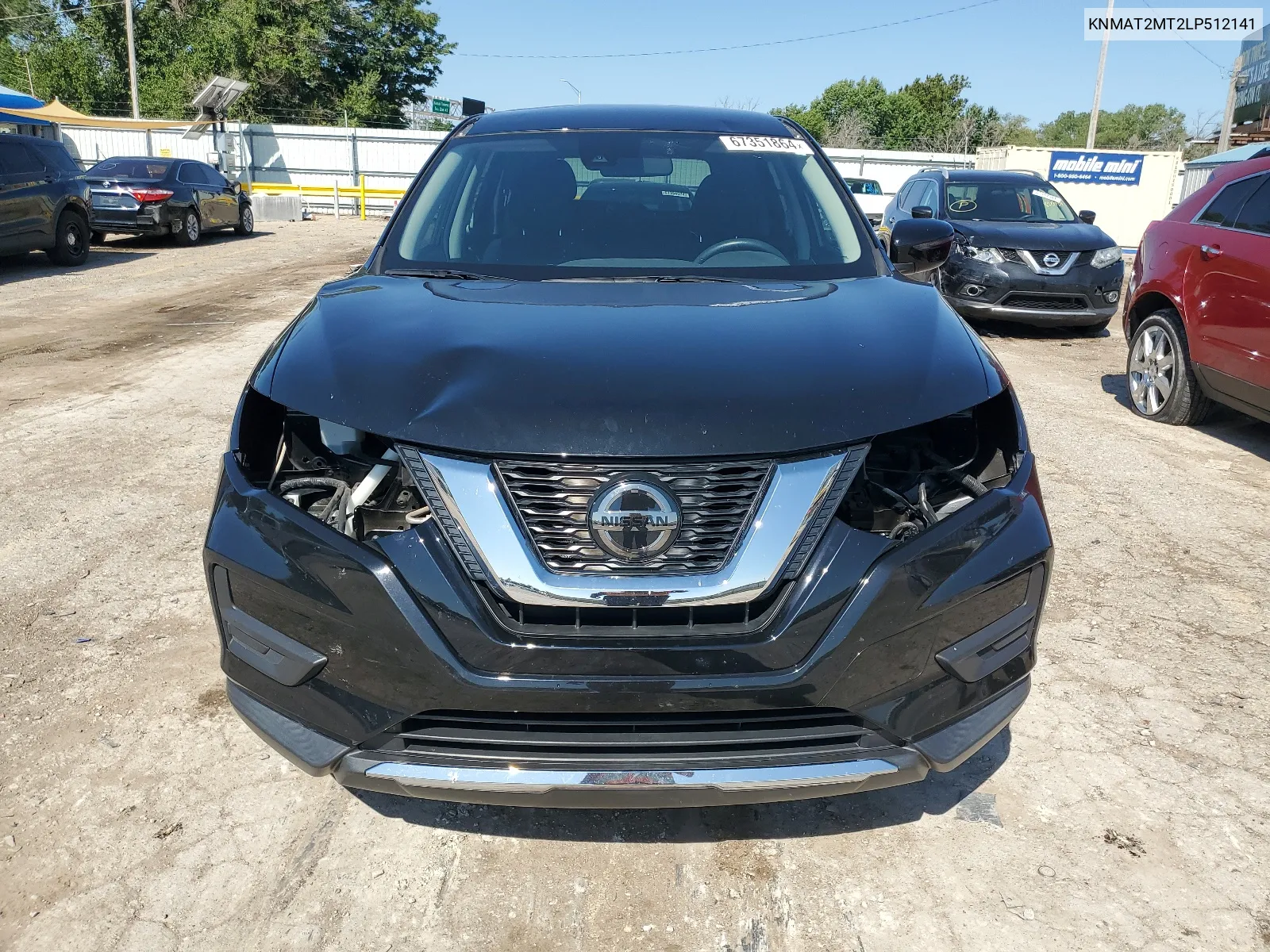 2020 Nissan Rogue S VIN: KNMAT2MT2LP512141 Lot: 67351864