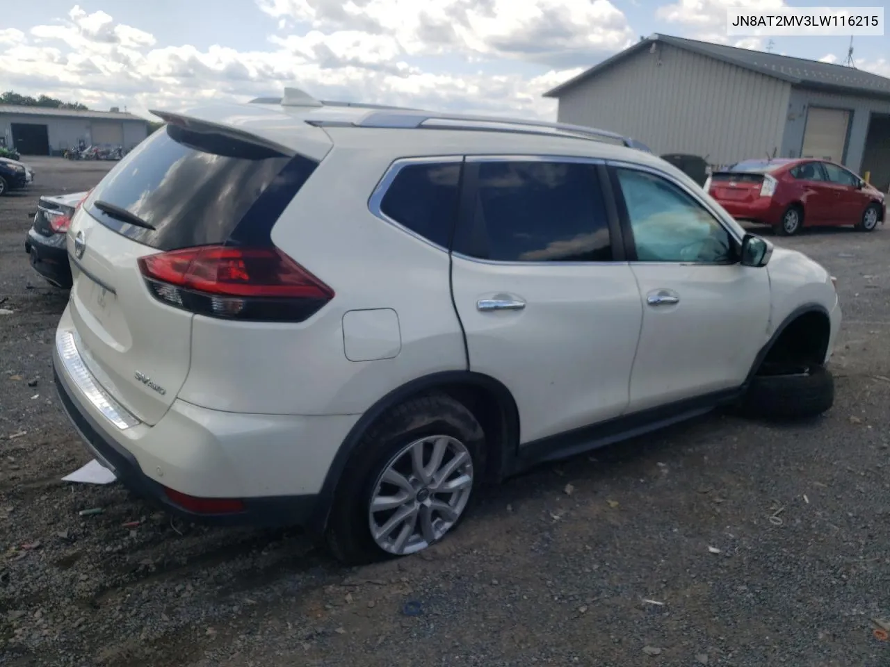 2020 Nissan Rogue S VIN: JN8AT2MV3LW116215 Lot: 67858894