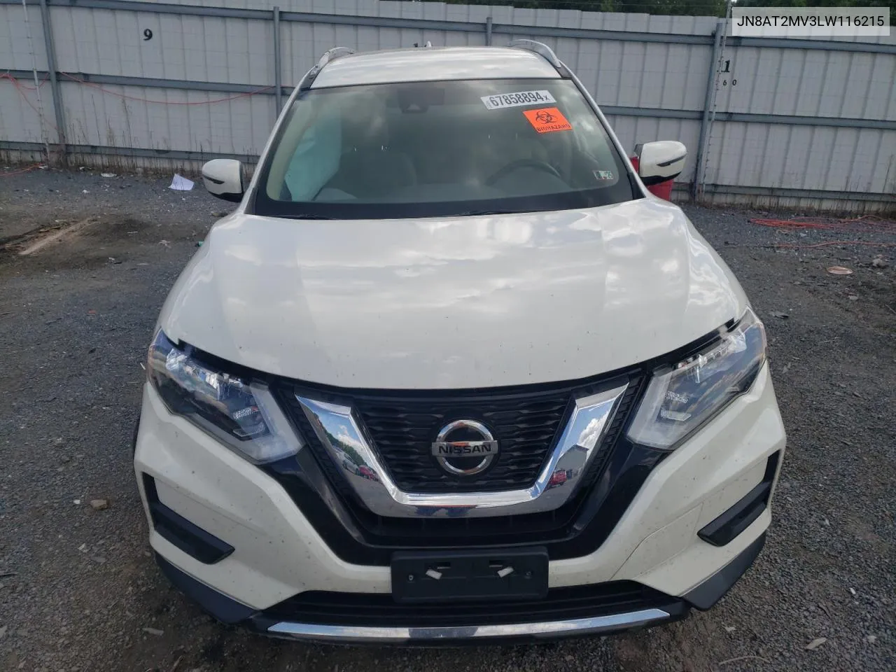 JN8AT2MV3LW116215 2020 Nissan Rogue S