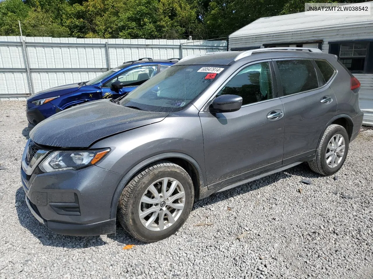 2020 Nissan Rogue S VIN: JN8AT2MT2LW038542 Lot: 68547914