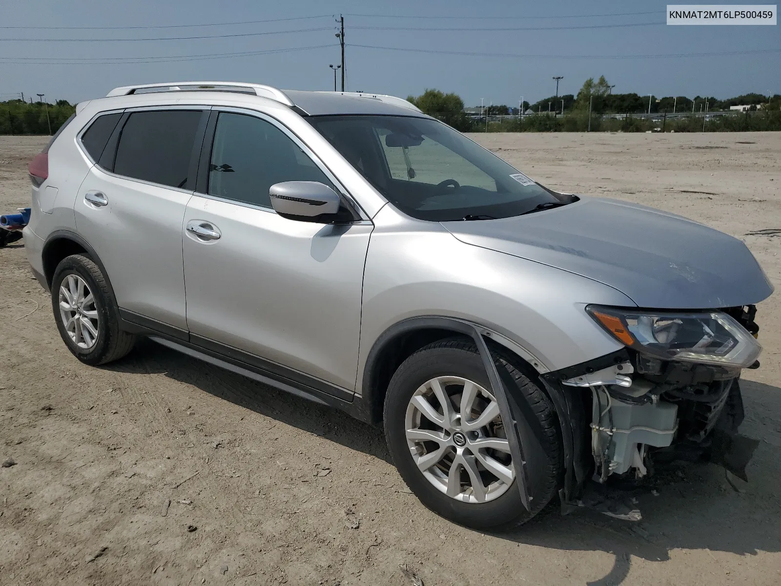 2020 Nissan Rogue S VIN: KNMAT2MT6LP500459 Lot: 68697264