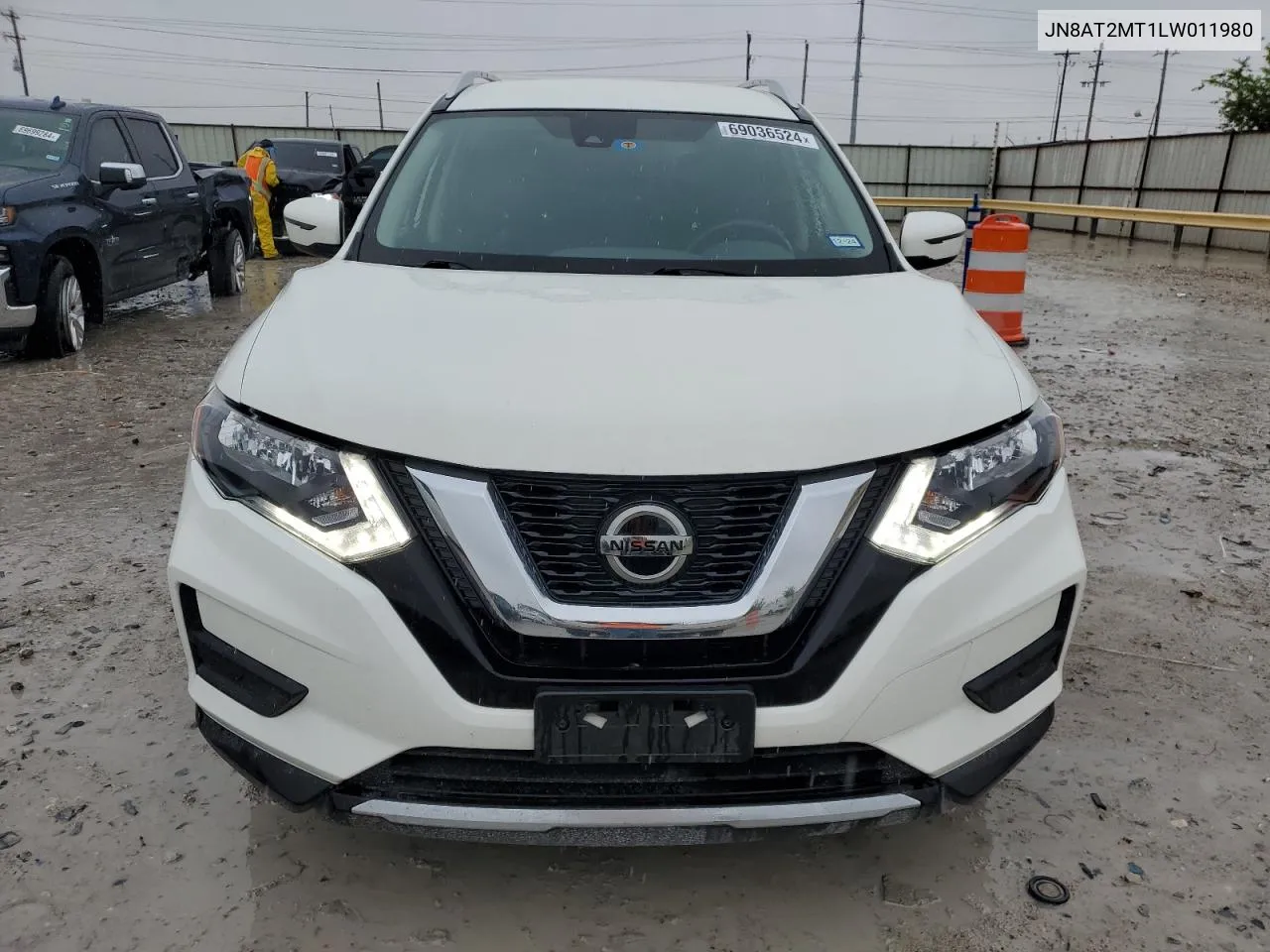 2020 Nissan Rogue S VIN: JN8AT2MT1LW011980 Lot: 69036524