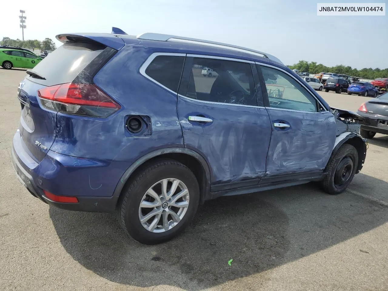 2020 Nissan Rogue S VIN: JN8AT2MV0LW104474 Lot: 69039494