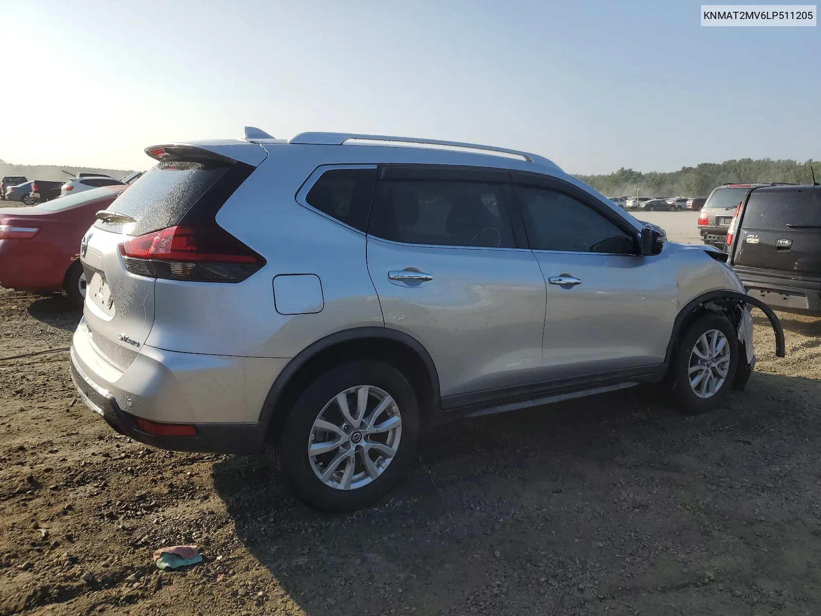 2020 Nissan Rogue S VIN: KNMAT2MV6LP511205 Lot: 69041524