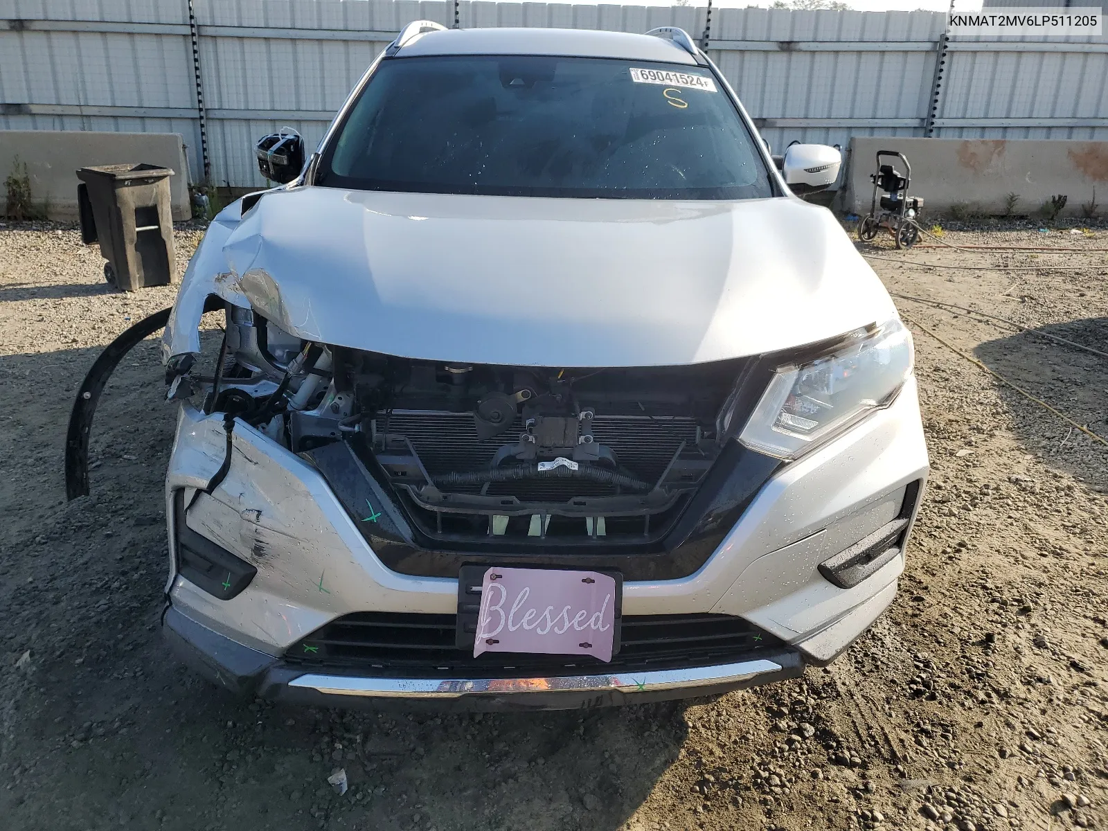 2020 Nissan Rogue S VIN: KNMAT2MV6LP511205 Lot: 69041524