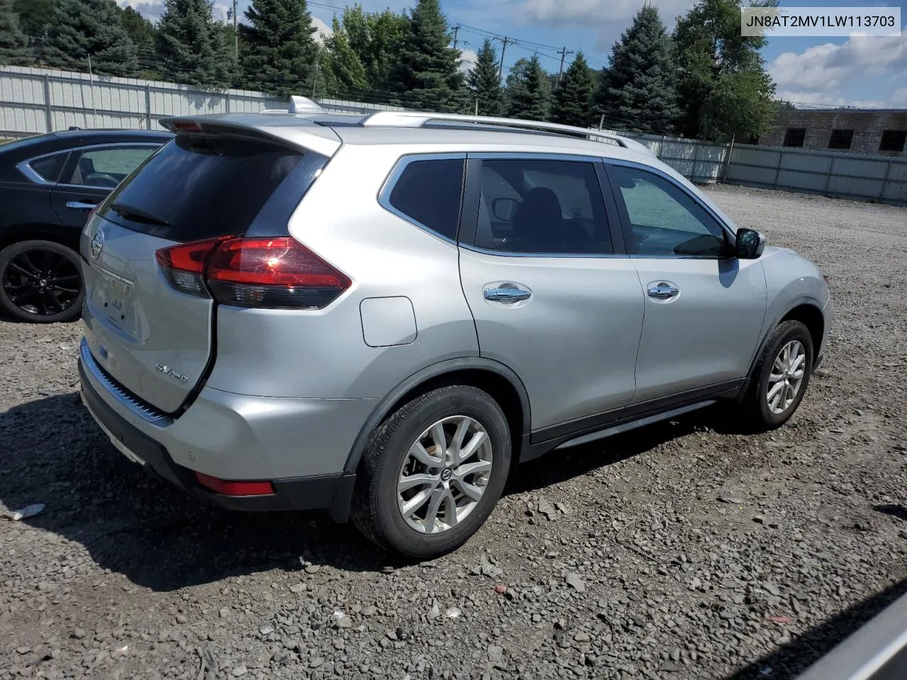 2020 Nissan Rogue S VIN: JN8AT2MV1LW113703 Lot: 69147834