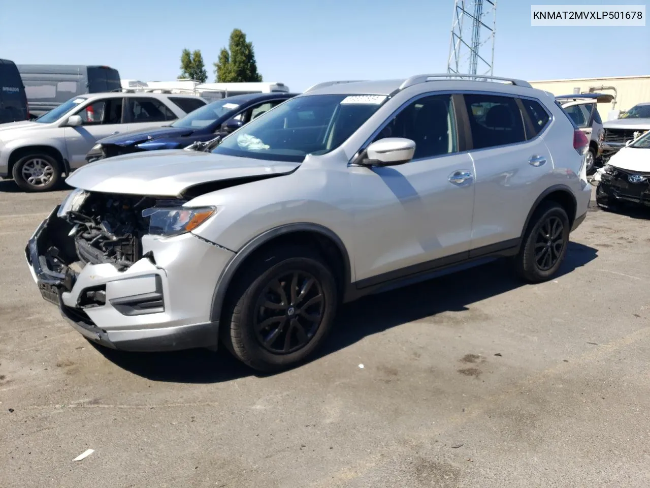 2020 Nissan Rogue S VIN: KNMAT2MVXLP501678 Lot: 69337854