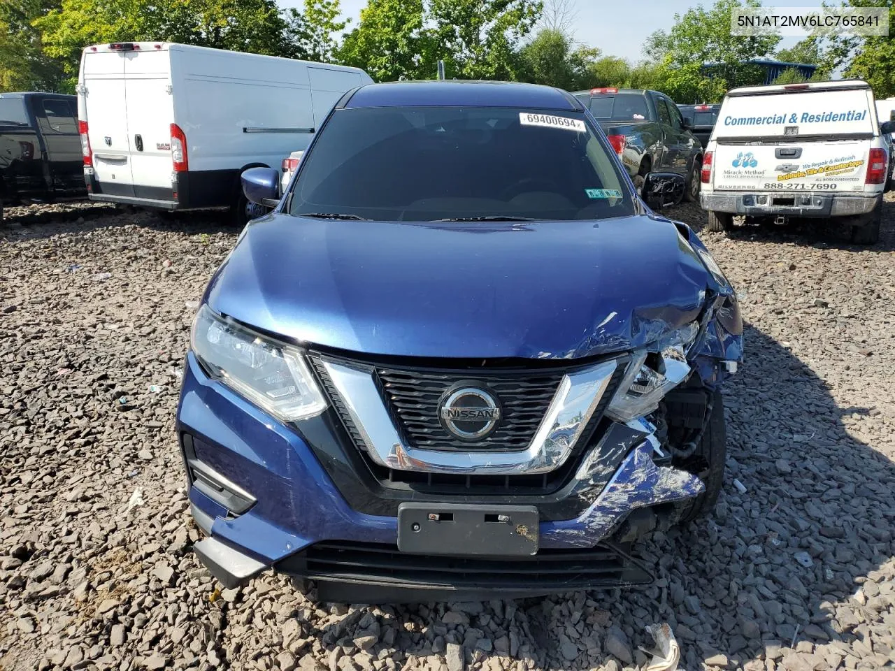 2020 Nissan Rogue S VIN: 5N1AT2MV6LC765841 Lot: 69400694