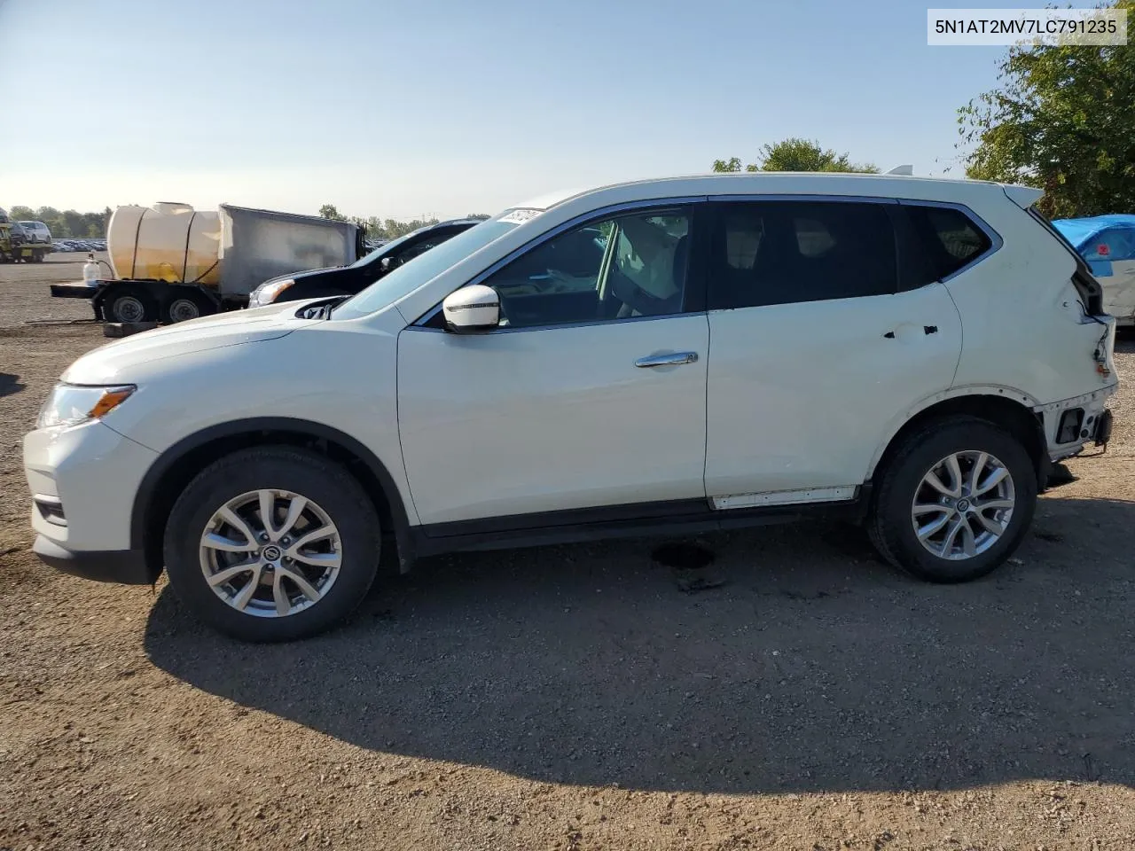 2020 Nissan Rogue S VIN: 5N1AT2MV7LC791235 Lot: 69597124