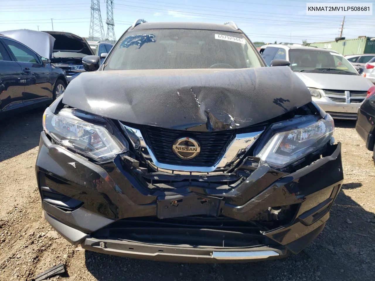 2020 Nissan Rogue S VIN: KNMAT2MV1LP508681 Lot: 69792944